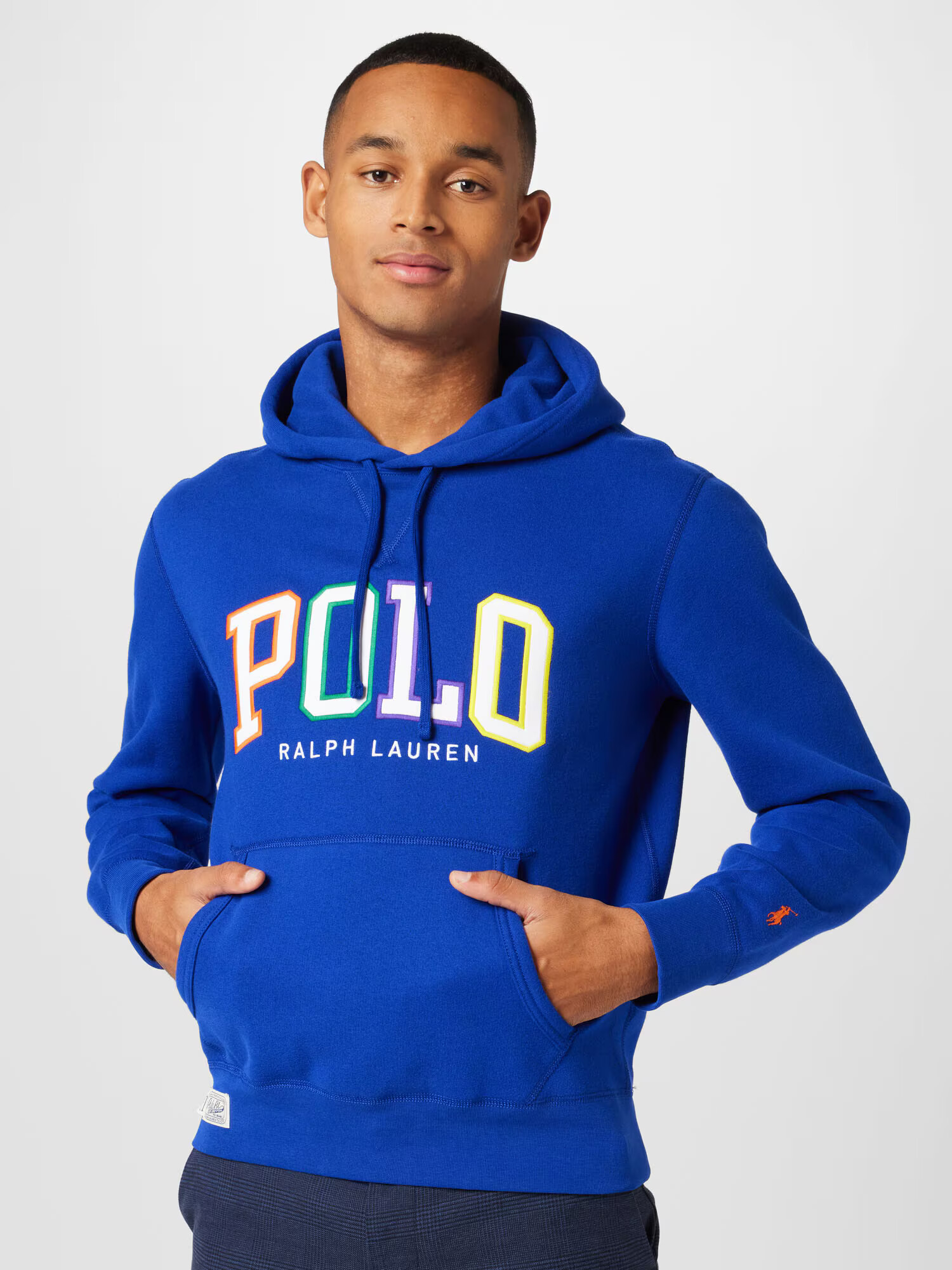 Polo Ralph Lauren Mikina kráľovská modrá / žltá / fialová / biela - Pepit.sk