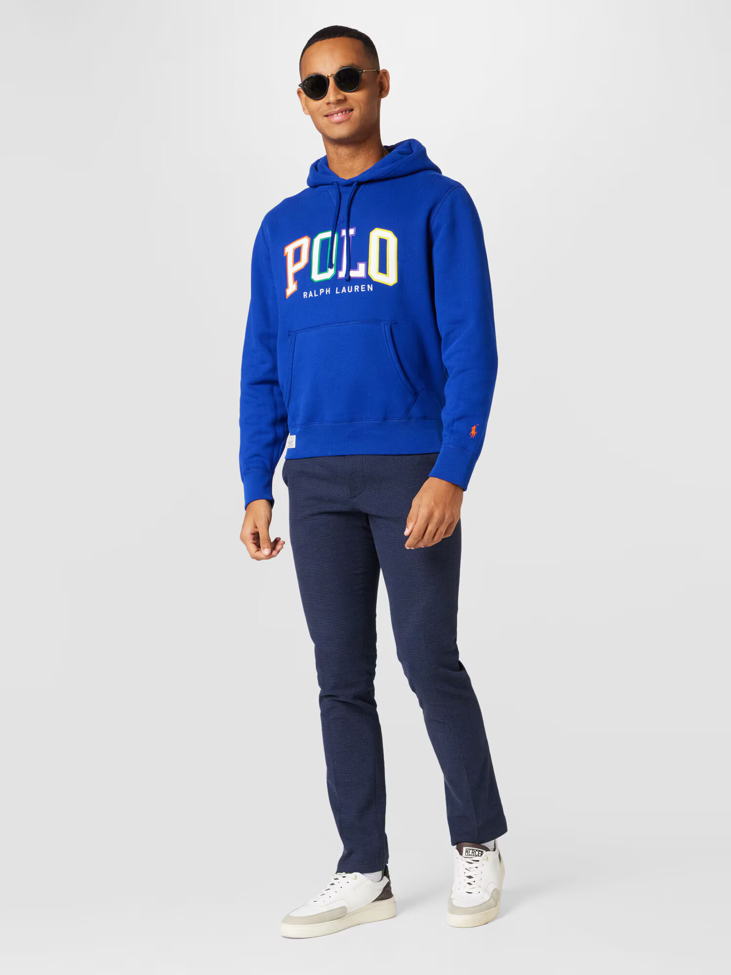 Polo Ralph Lauren Mikina kráľovská modrá / žltá / fialová / biela - Pepit.sk