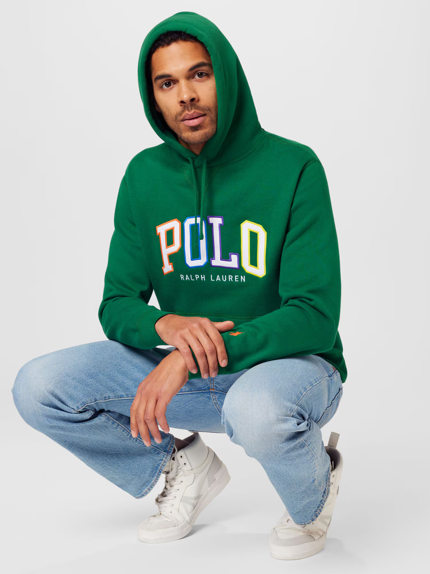 Polo Ralph Lauren Mikina modrá / zelená / tmavofialová / oranžová - Pepit.sk