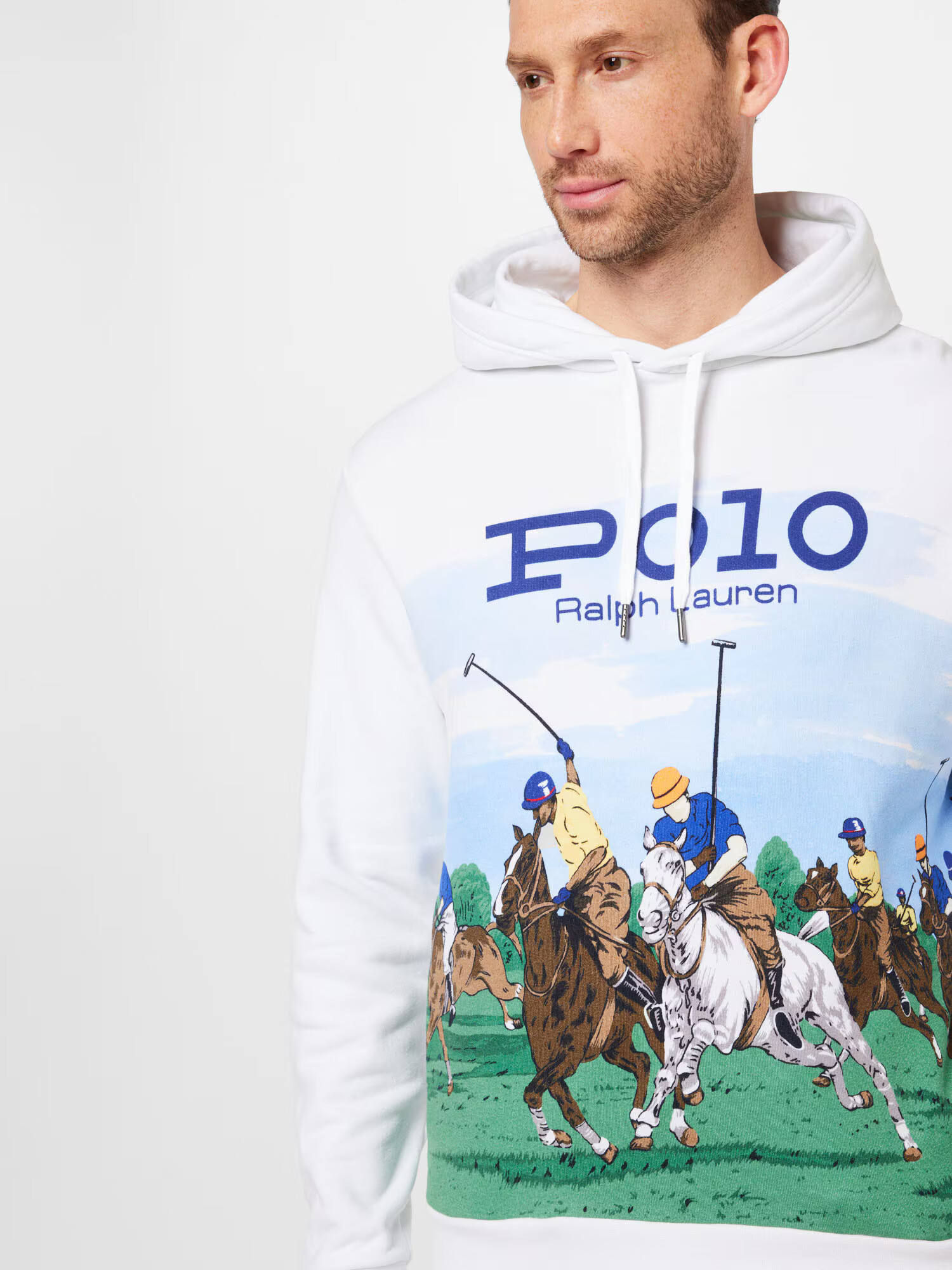 Polo Ralph Lauren Mikina modrá / hnedá / zelená / biela - Pepit.sk