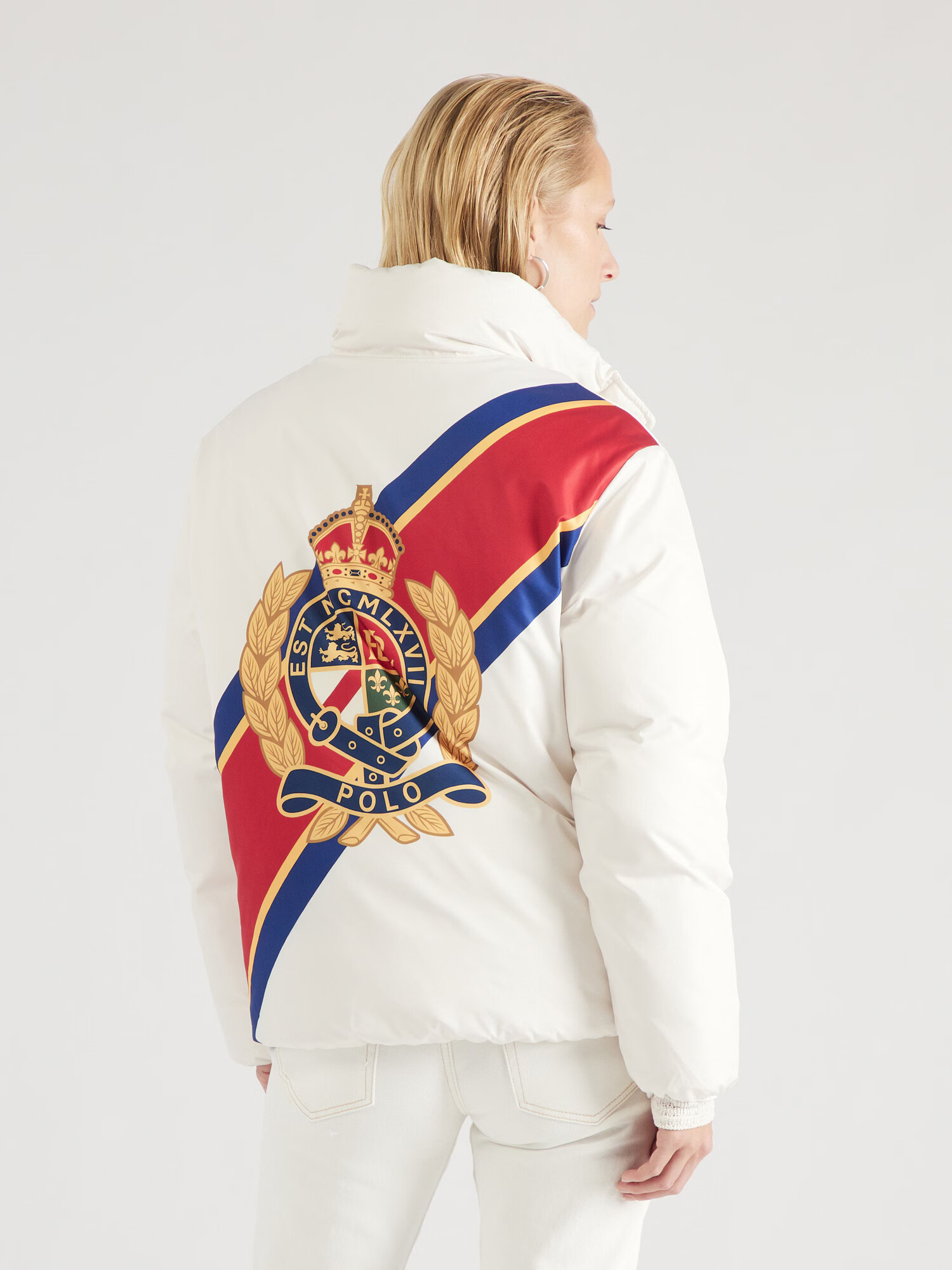 Polo Ralph Lauren Prechodná bunda béžová / modrá / červená / biela - Pepit.sk