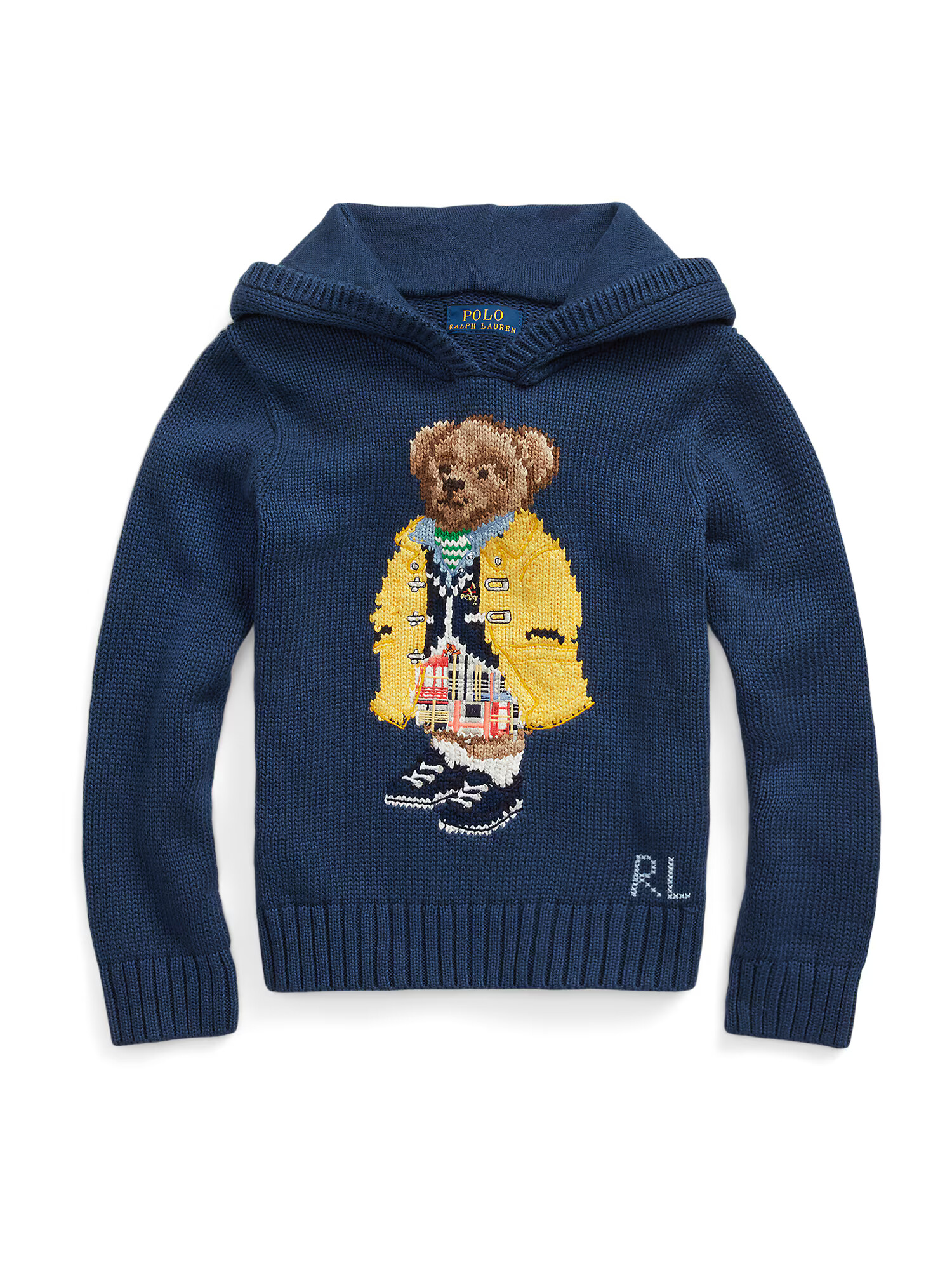 Polo Ralph Lauren Sveter tmavomodrá / hnedá / žltá / zmiešané farby - Pepit.sk