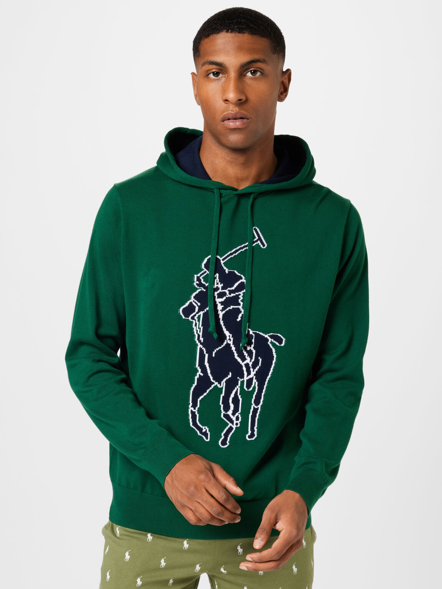 Polo Ralph Lauren Sveter tmavomodrá / zelená / biela - Pepit.sk