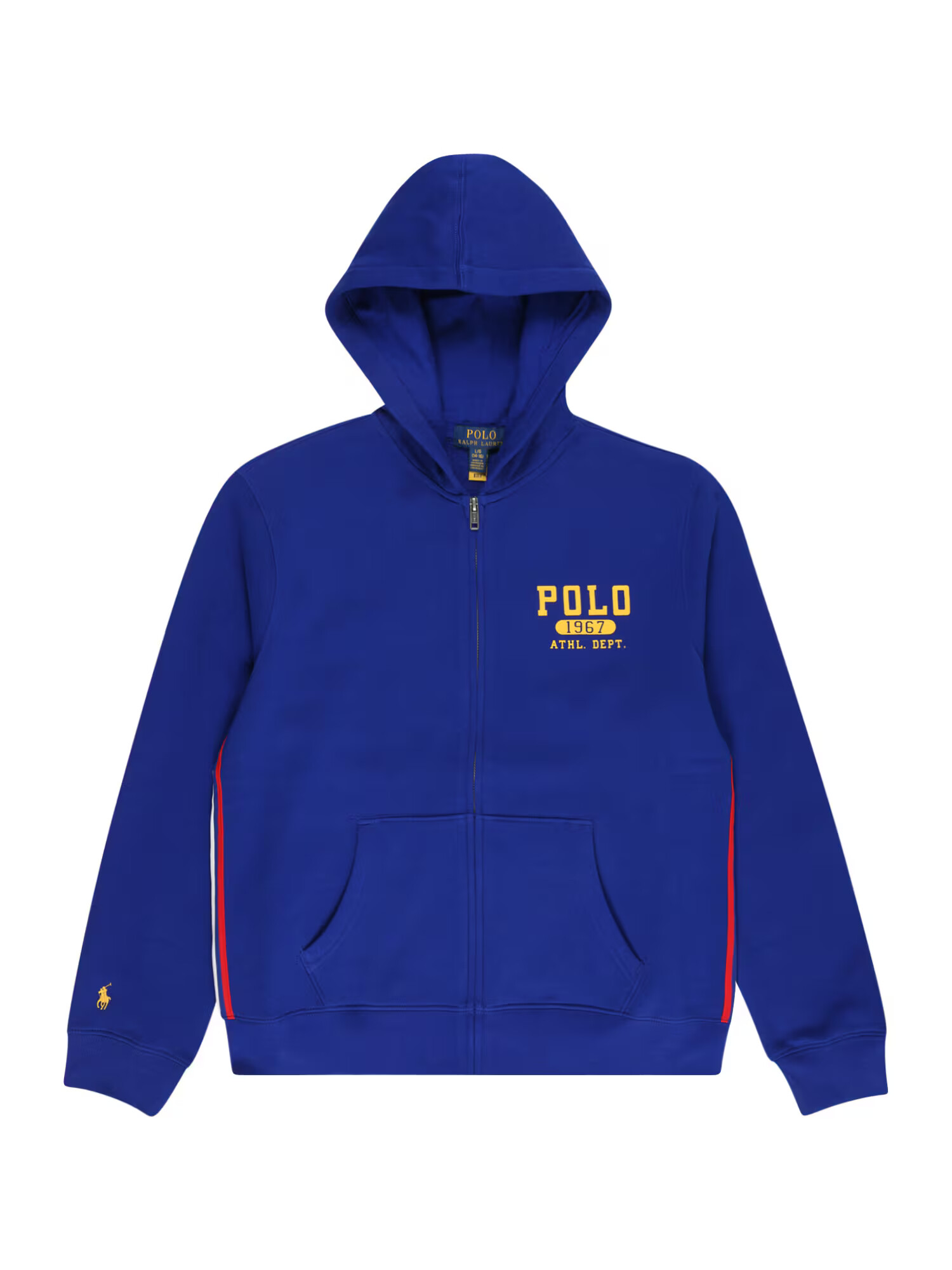 Polo Ralph Lauren Tepláková bunda kráľovská modrá / žltá / červená / biela - Pepit.sk