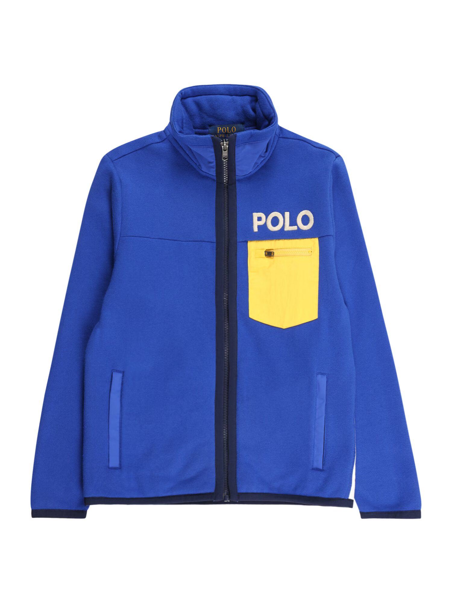 Polo Ralph Lauren Tepláková bunda kráľovská modrá / žltá / červená / čierna - Pepit.sk