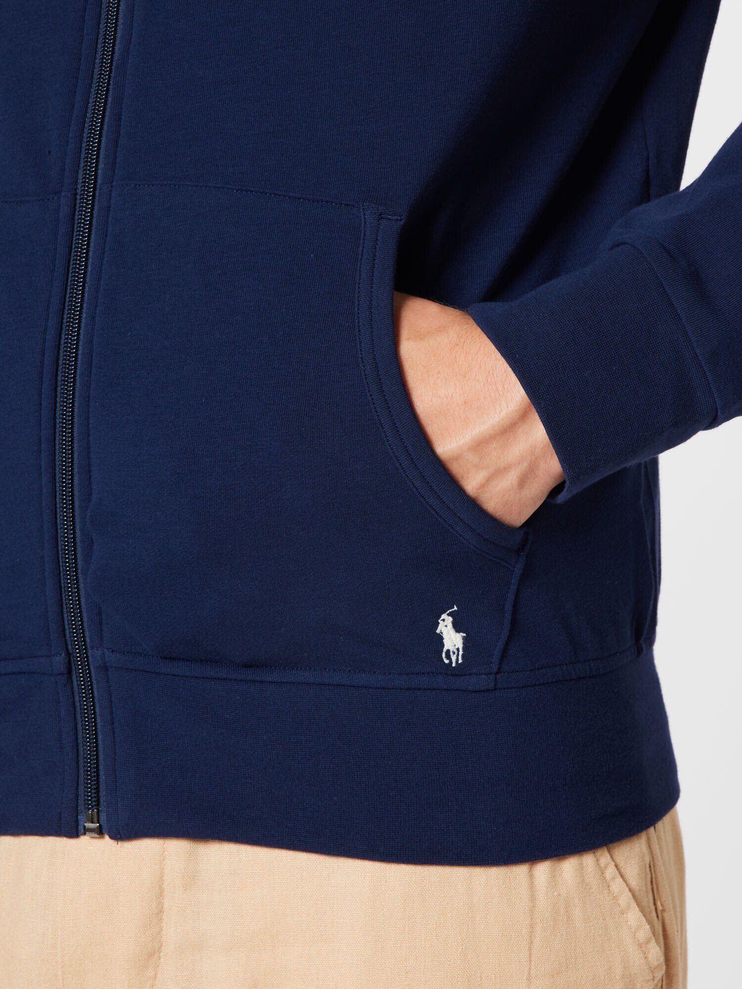 Polo Ralph Lauren Tepláková bunda modrá / biela - Pepit.sk