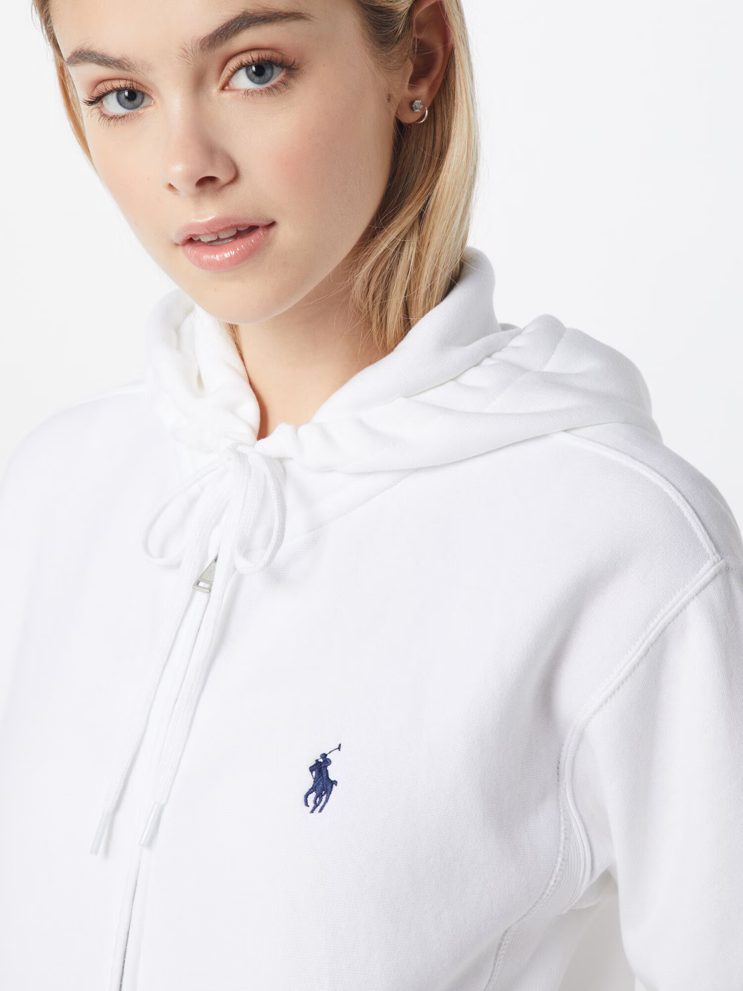 Polo Ralph Lauren Tepláková bunda námornícka modrá / biela - Pepit.sk