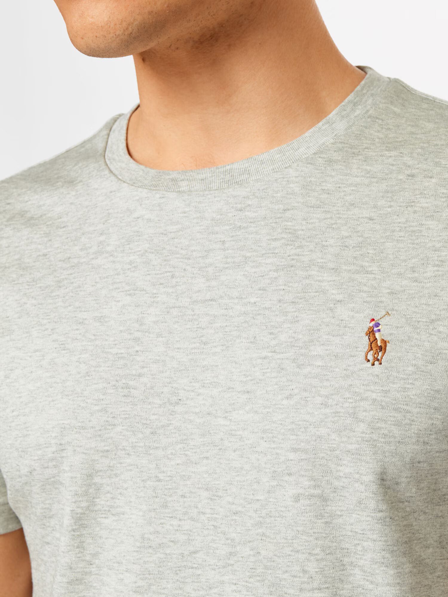 Polo Ralph Lauren Tričko hnedá / sivá melírovaná - Pepit.sk