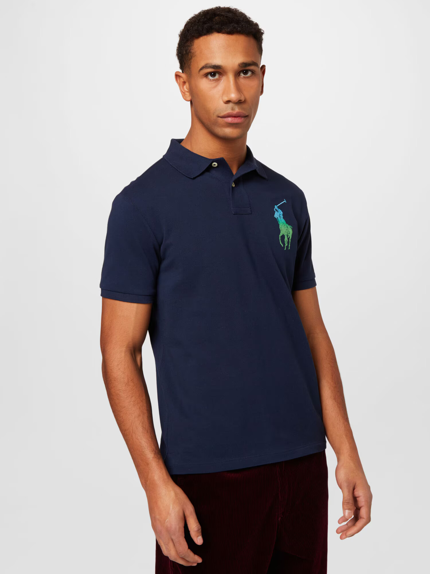 Polo Ralph Lauren Tričko námornícka modrá / vodová / svetlozelená - Pepit.sk