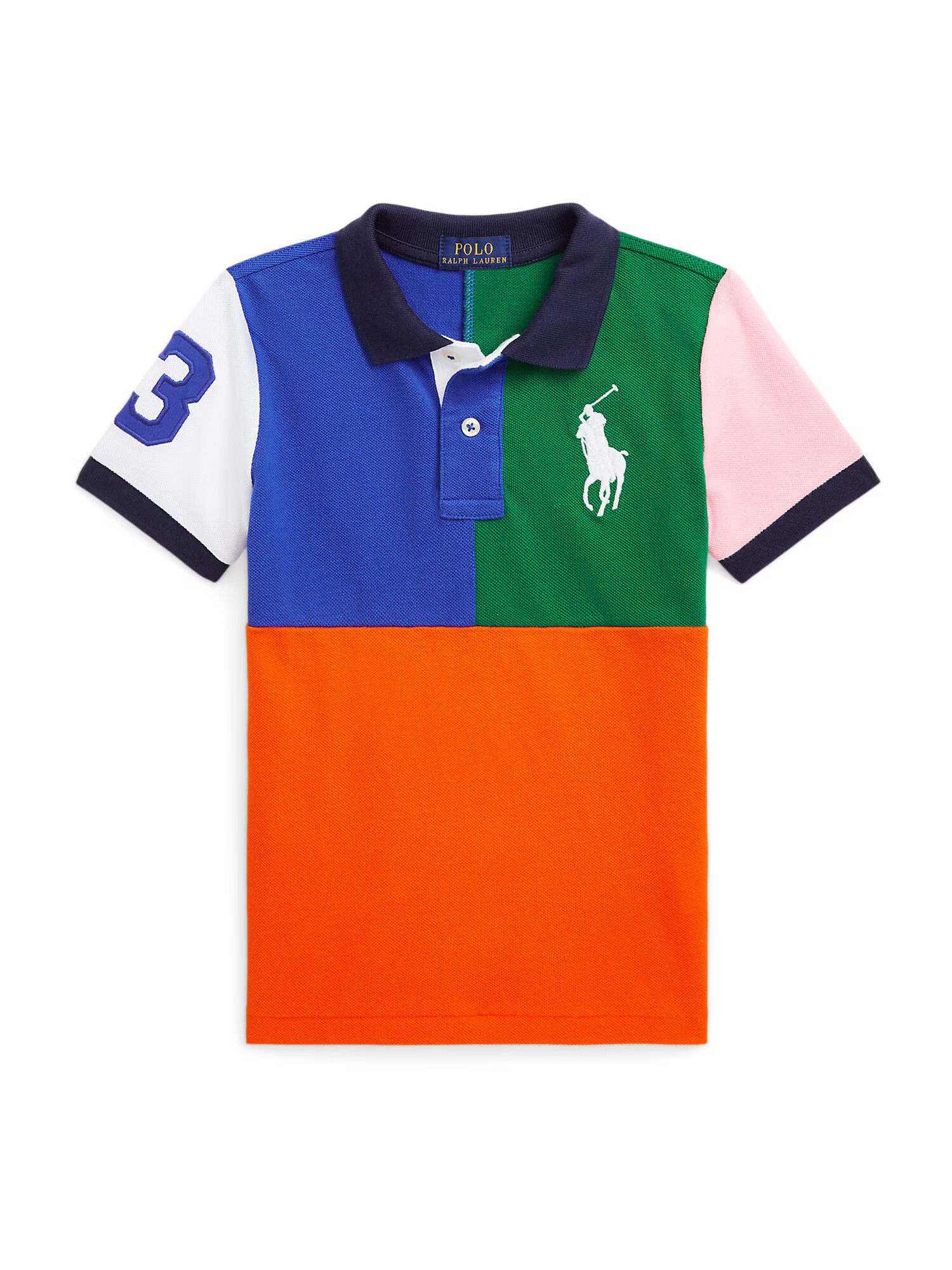 Polo Ralph Lauren Tričko nebesky modrá / trávovo zelená / ružová / oranžovo červená - Pepit.sk