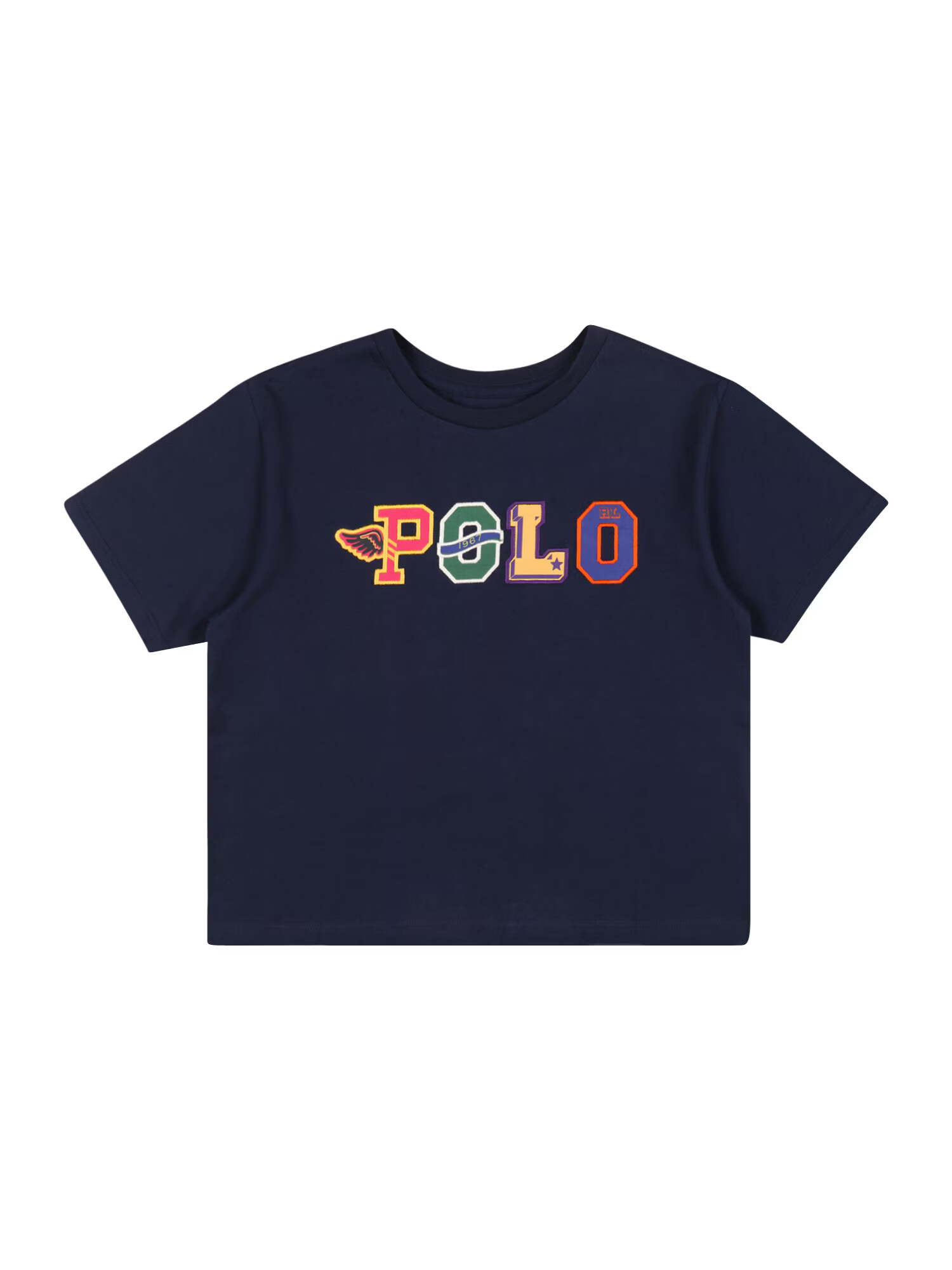 Polo Ralph Lauren Tričko tmavomodrá / limetková / svetloružová / biela - Pepit.sk