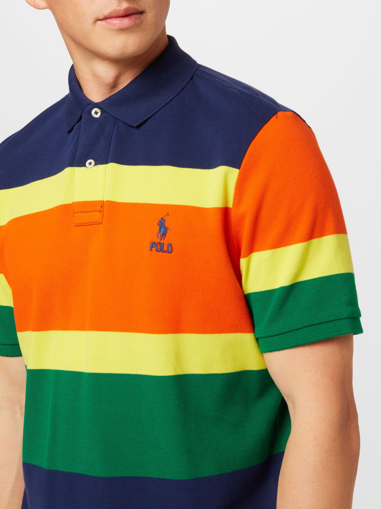 Polo Ralph Lauren Tričko tmavomodrá / žltá / zelená / oranžová - Pepit.sk