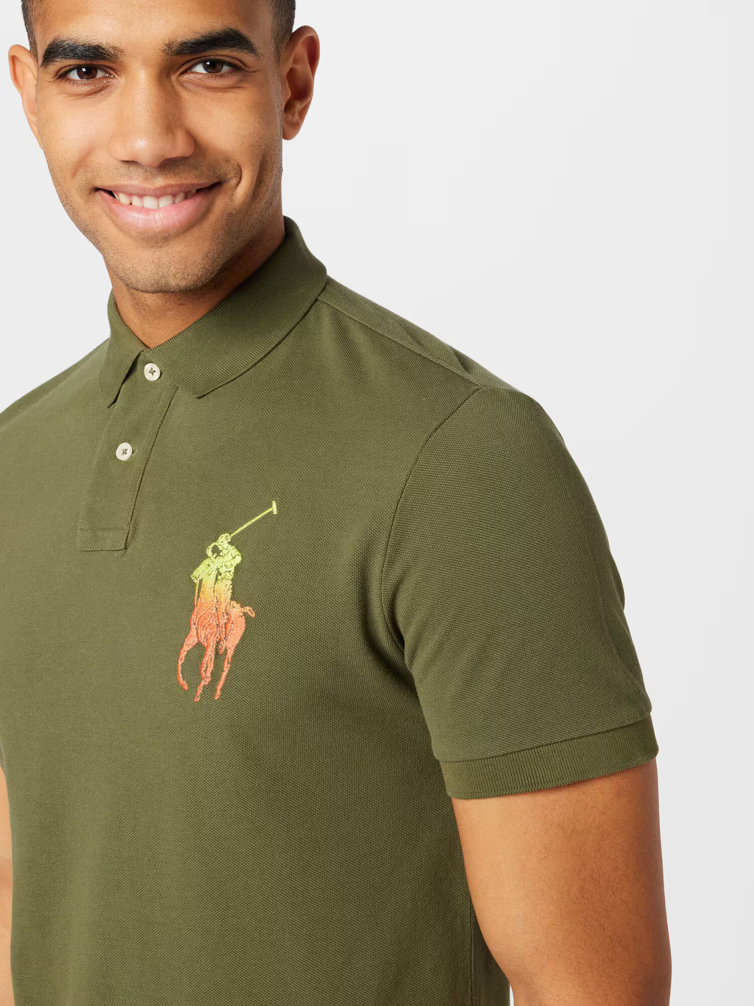 Polo Ralph Lauren Tričko žltá / kaki / oranžová - Pepit.sk