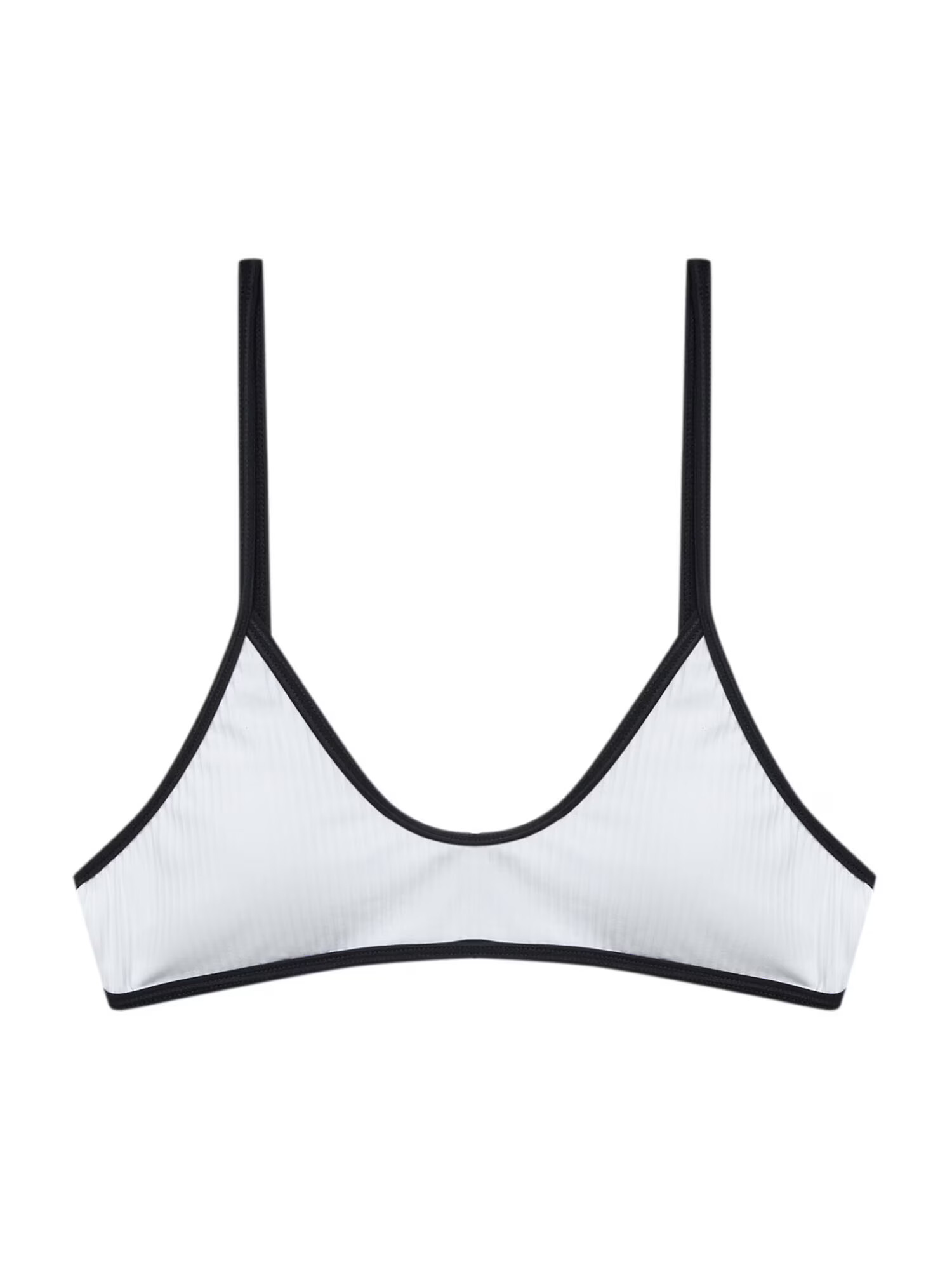 Pull&Bear Bikinový top čierna / šedobiela - Pepit.sk