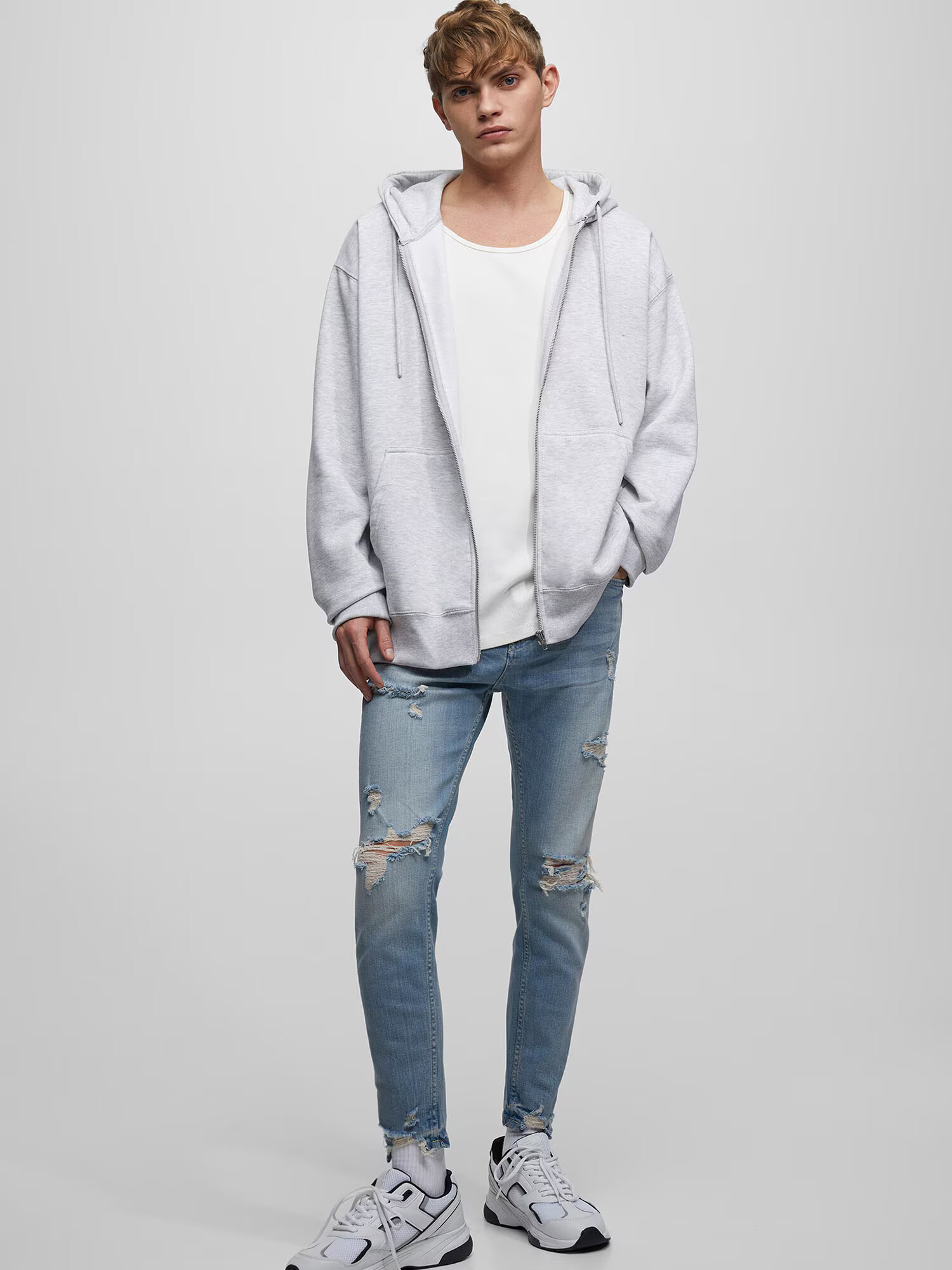 Pull&Bear Džínsy modrá denim - Pepit.sk