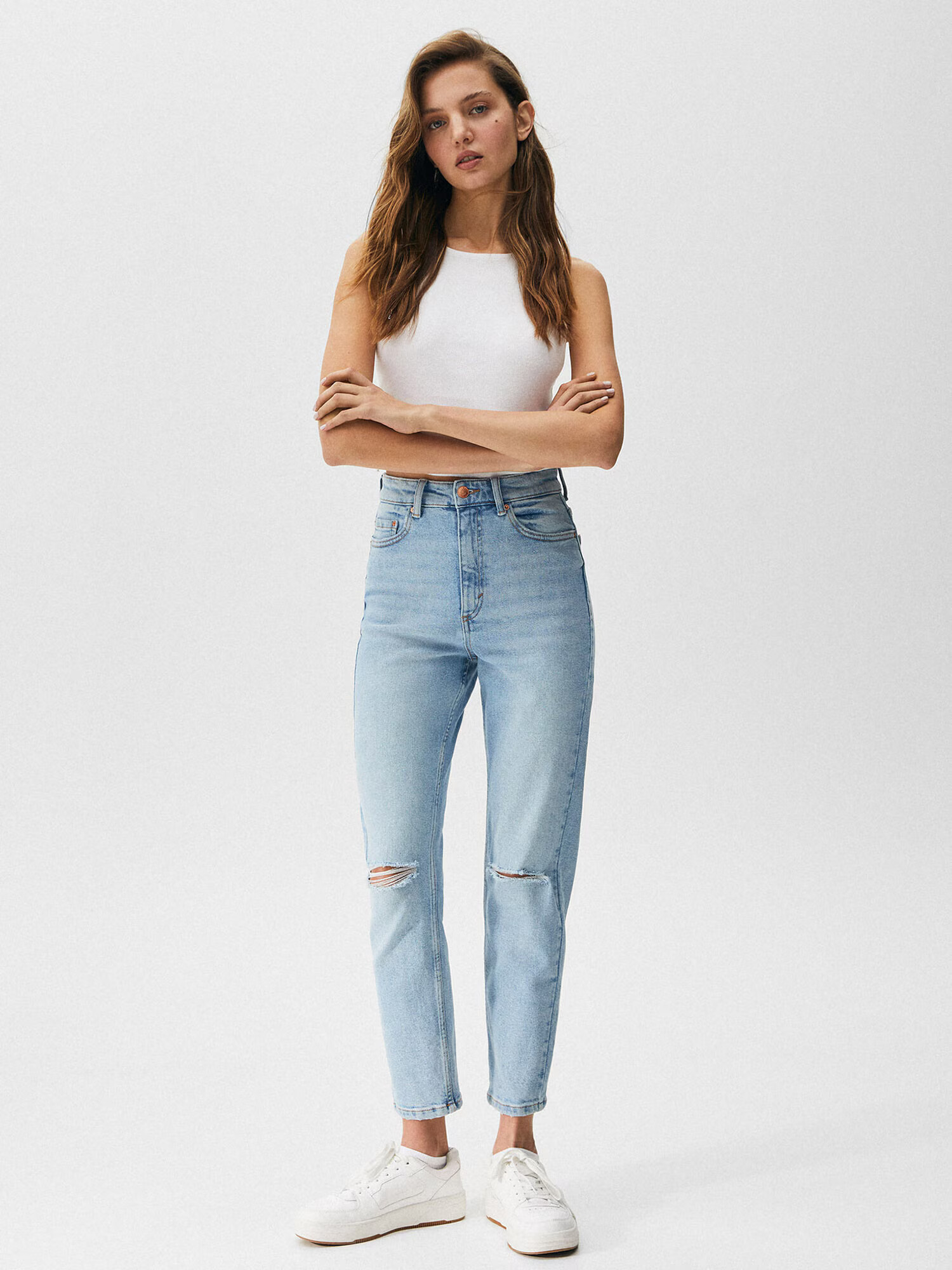 Pull&Bear Džínsy modrá denim - Pepit.sk