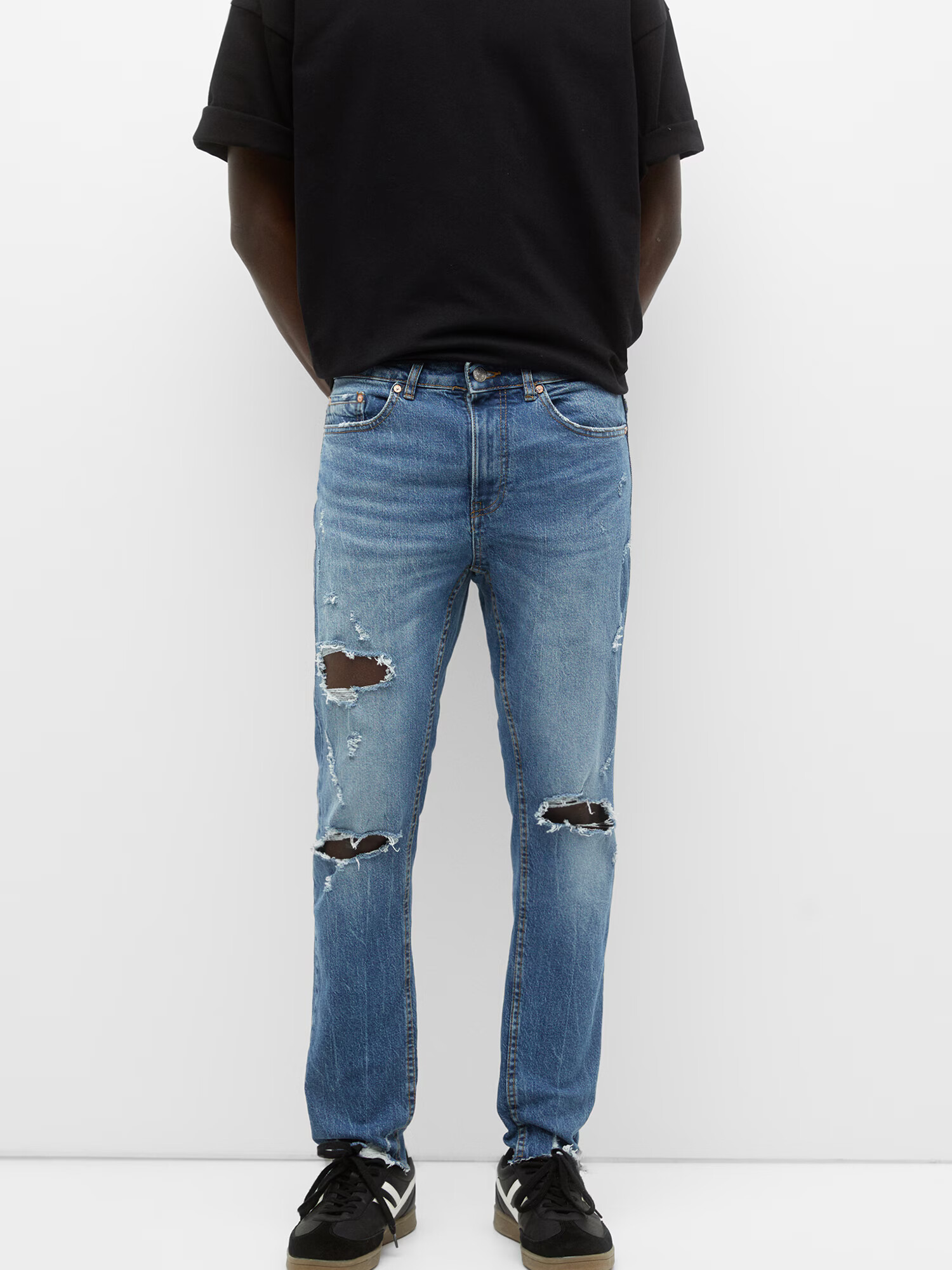 Pull&Bear Džínsy modrá denim - Pepit.sk