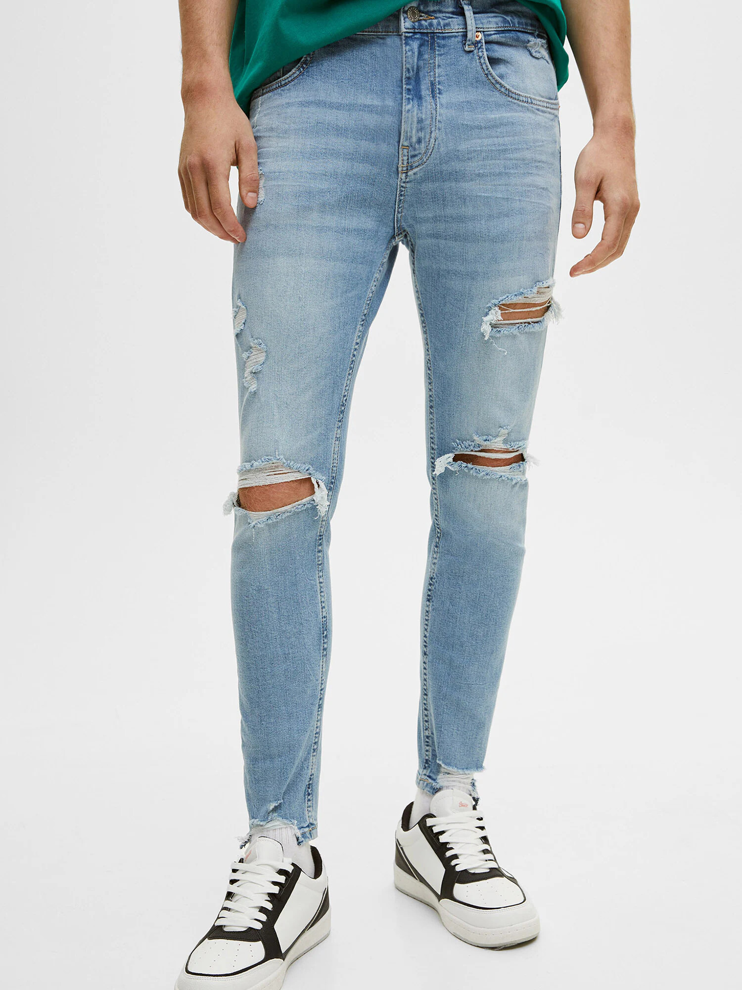 Pull&Bear Džínsy modrá denim - Pepit.sk