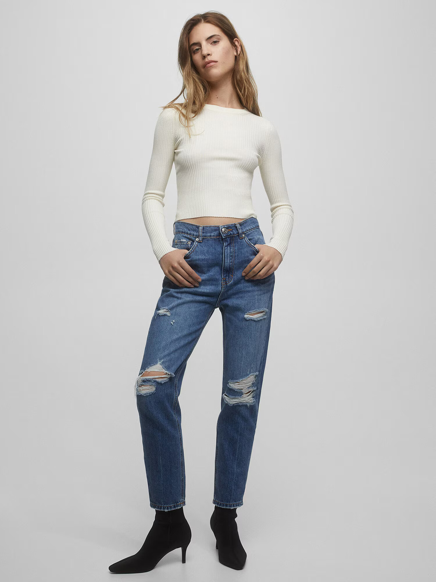 Pull&Bear Džínsy modrá denim - Pepit.sk