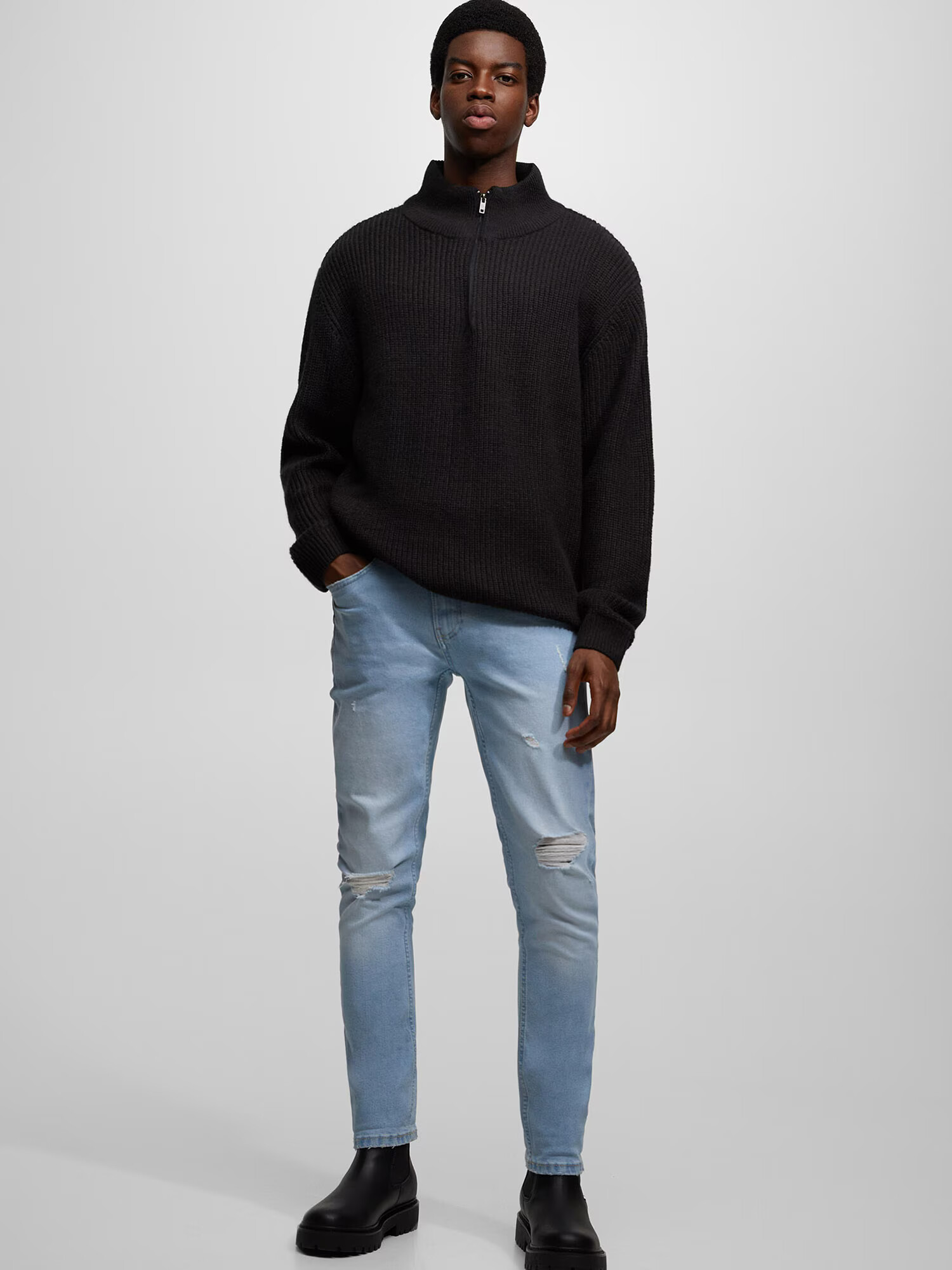 Pull&Bear Džínsy modrá denim - Pepit.sk