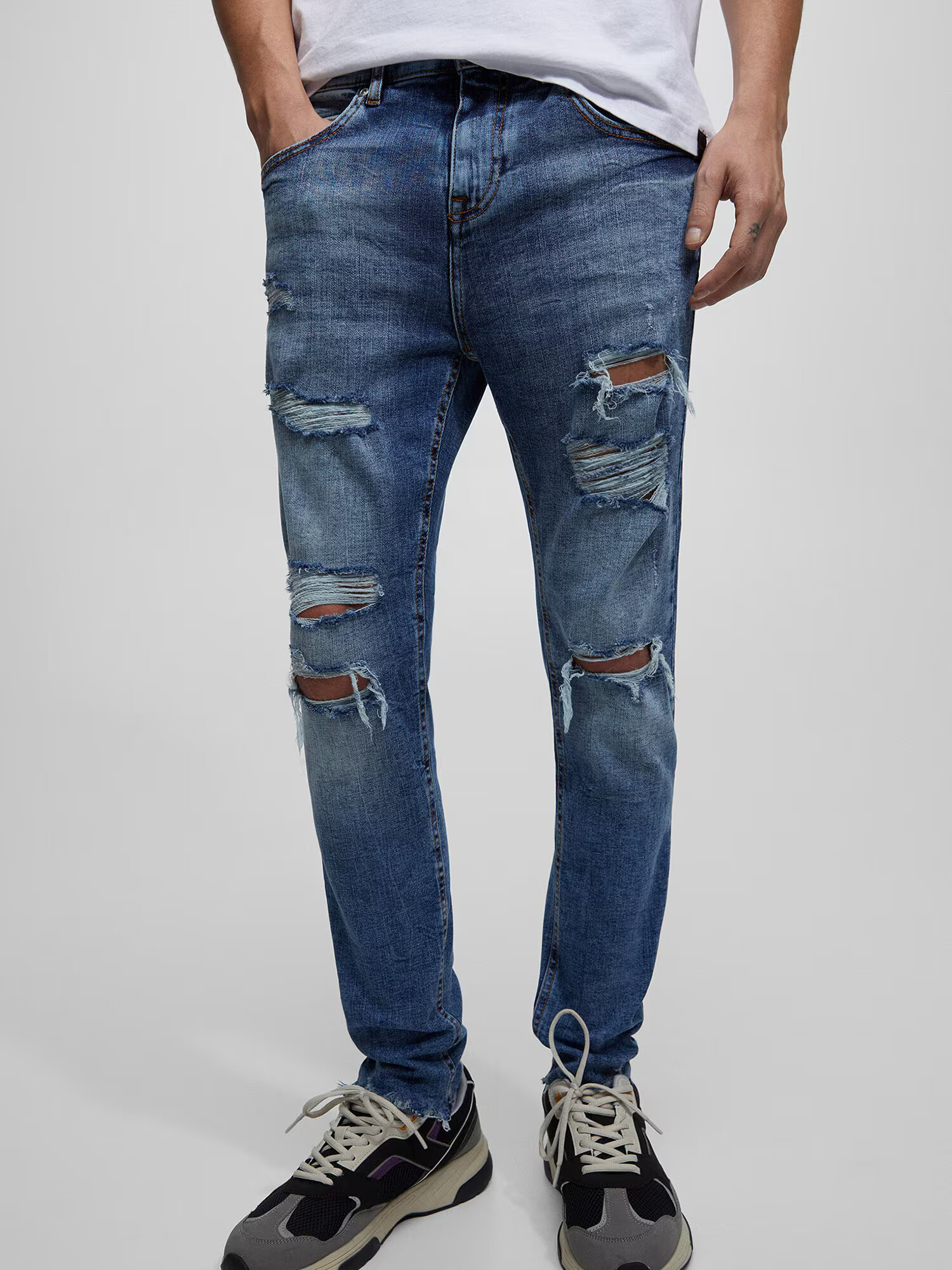 Pull&Bear Džínsy modrá denim - Pepit.sk