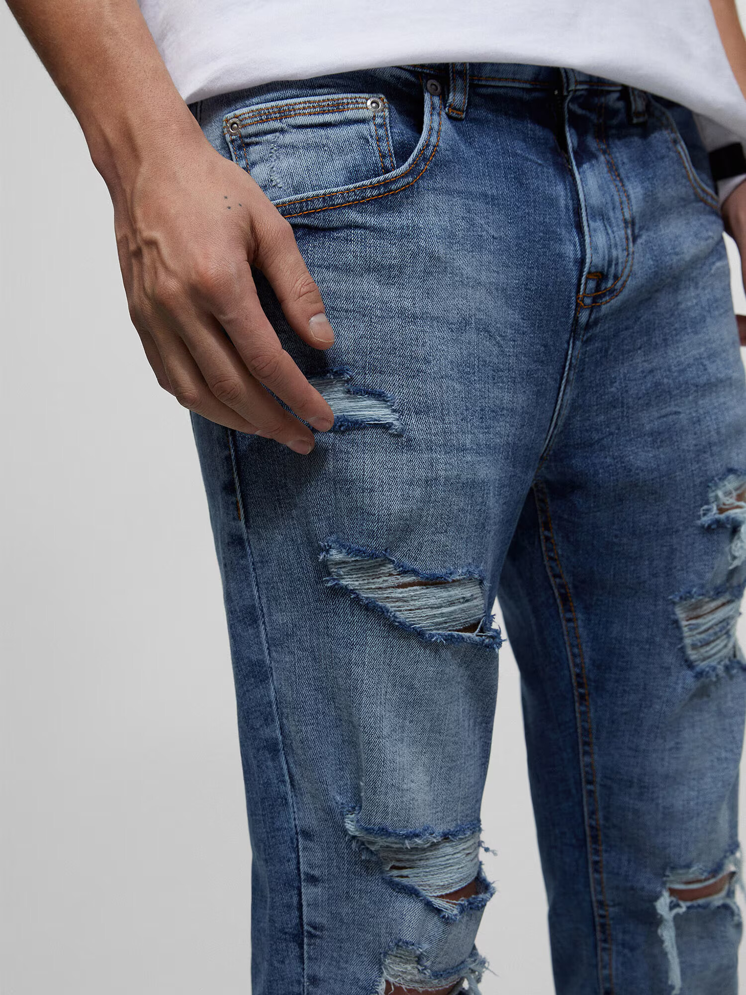 Pull&Bear Džínsy modrá denim - Pepit.sk