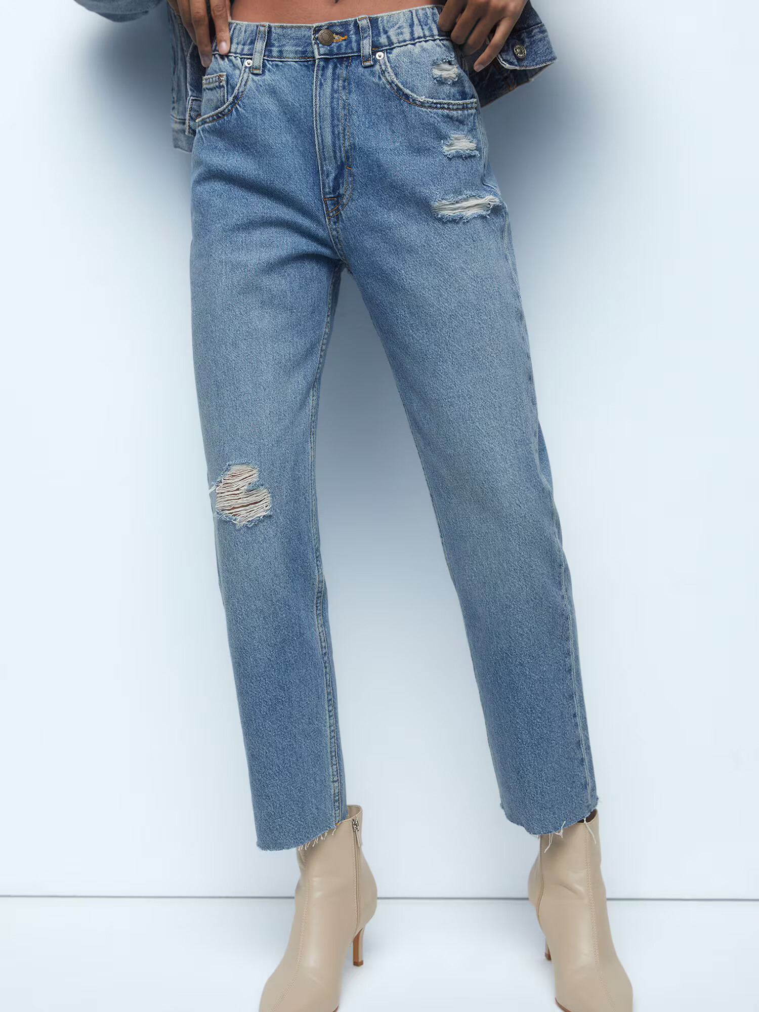 Pull&Bear Džínsy modrá denim - Pepit.sk