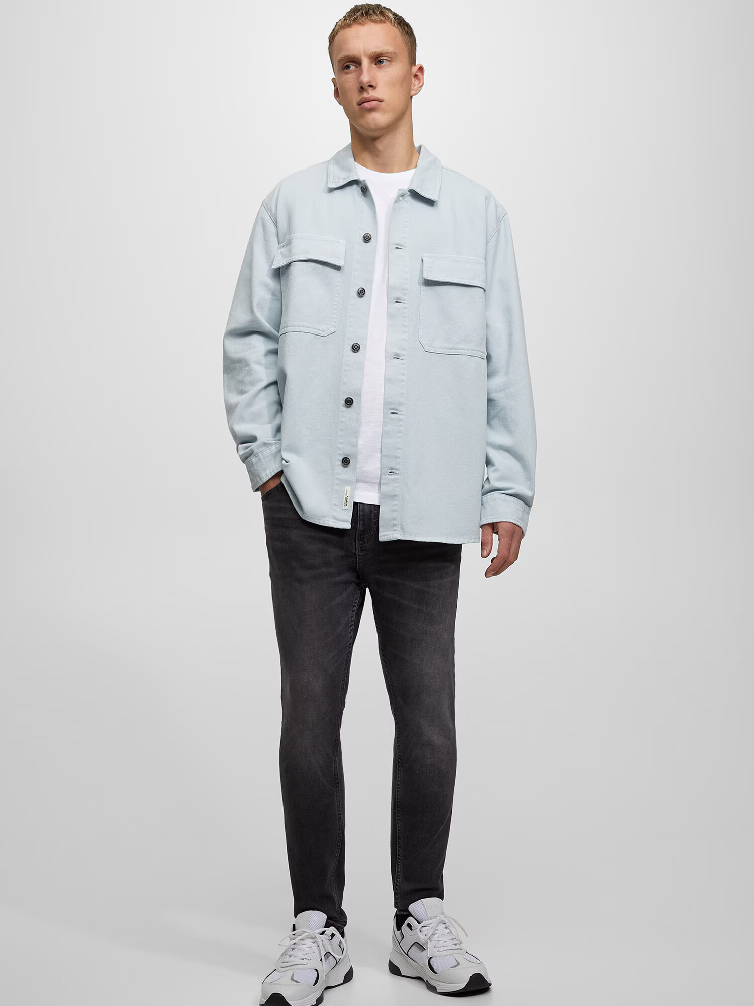 Pull&Bear Džínsy sivý denim - Pepit.sk