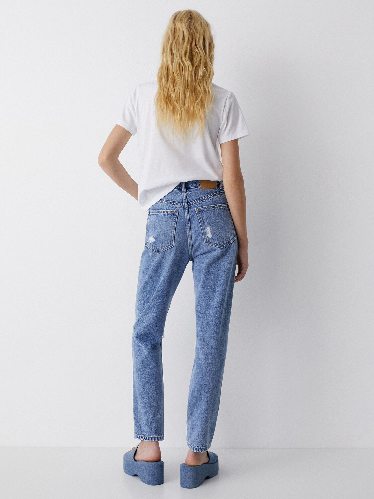 Pull&Bear Džínsy modrá denim - Pepit.sk