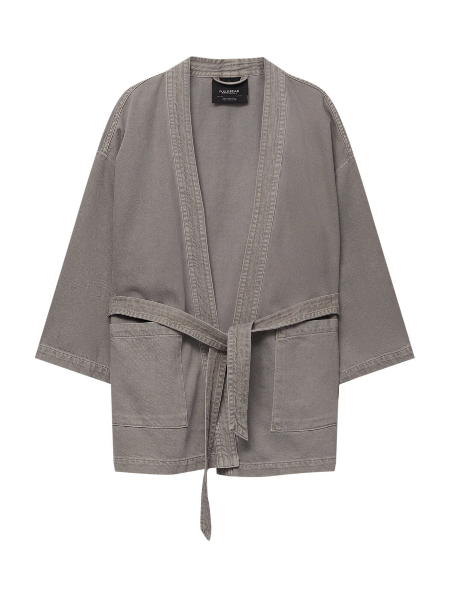 Pull&Bear Kimono kamenná - Pepit.sk