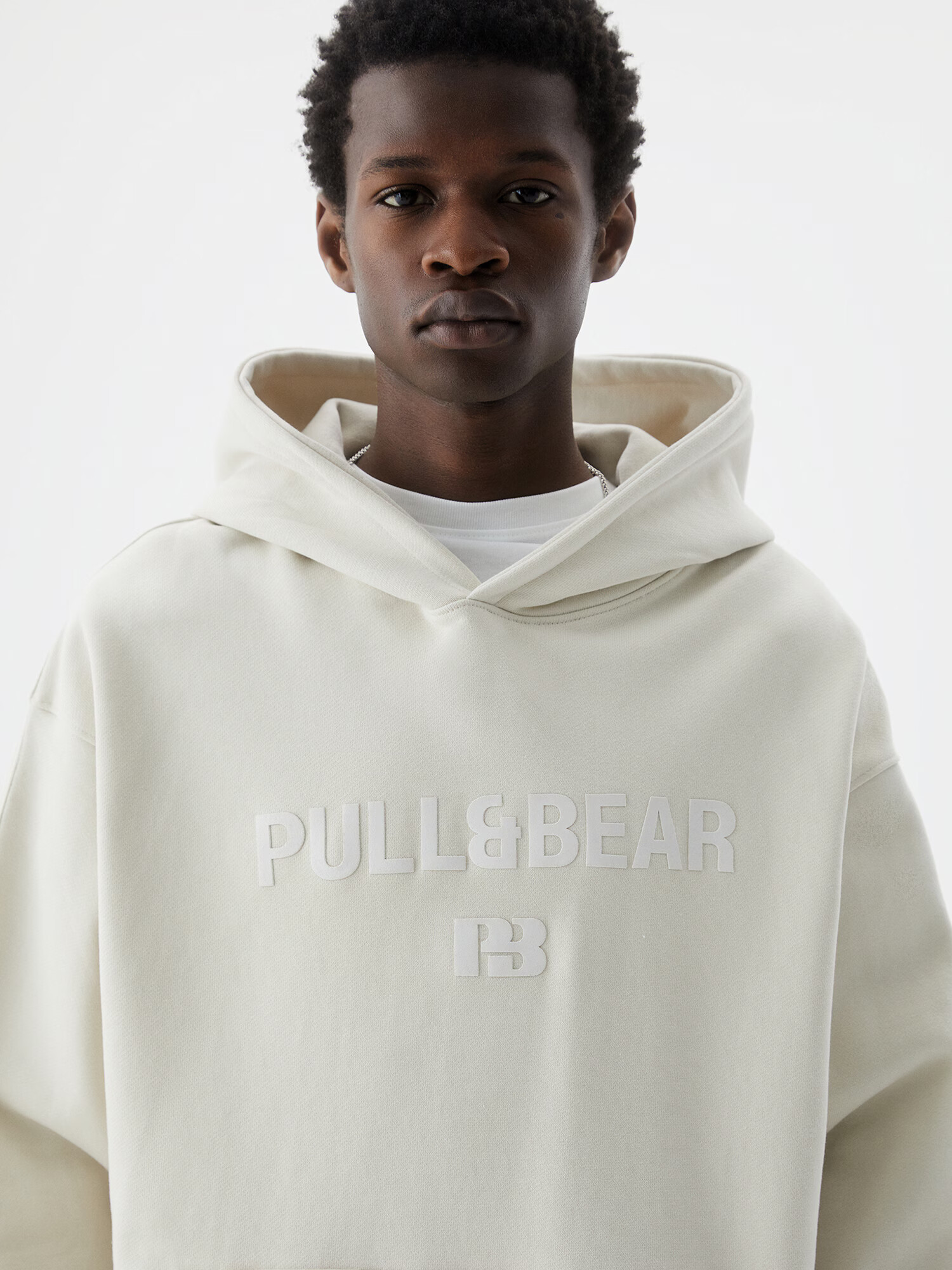 Pull&Bear Mikina biela - Pepit.sk