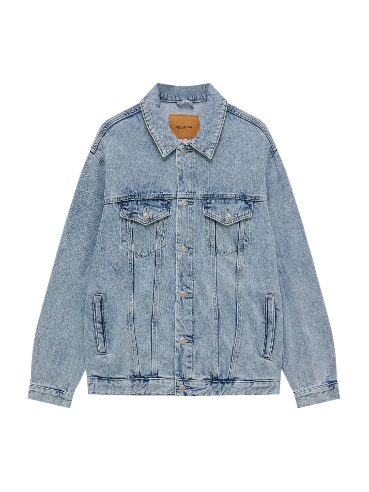 Pull&Bear Prechodná bunda modrá denim - Pepit.sk