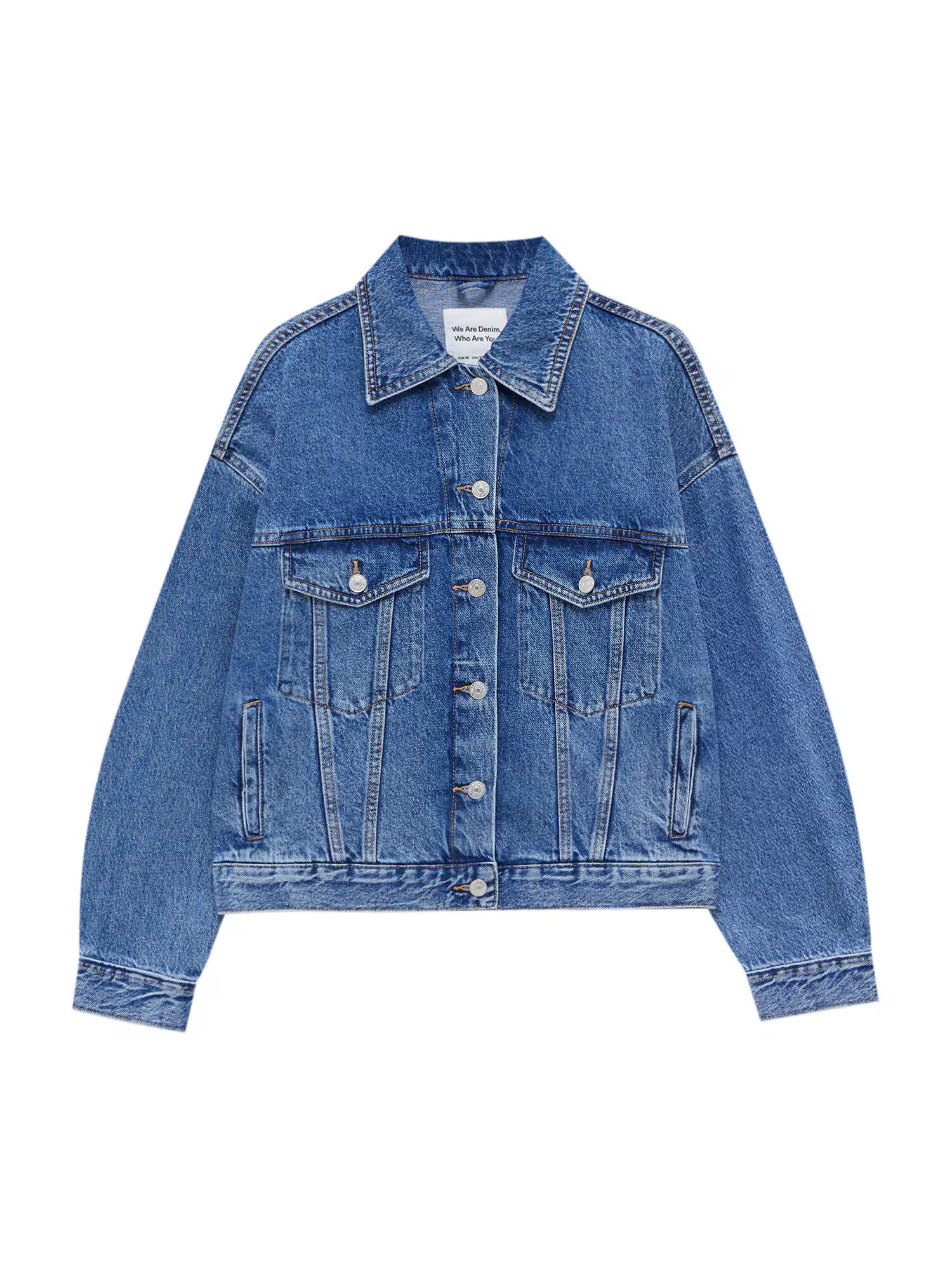 Pull&Bear Prechodná bunda modrá denim - Pepit.sk