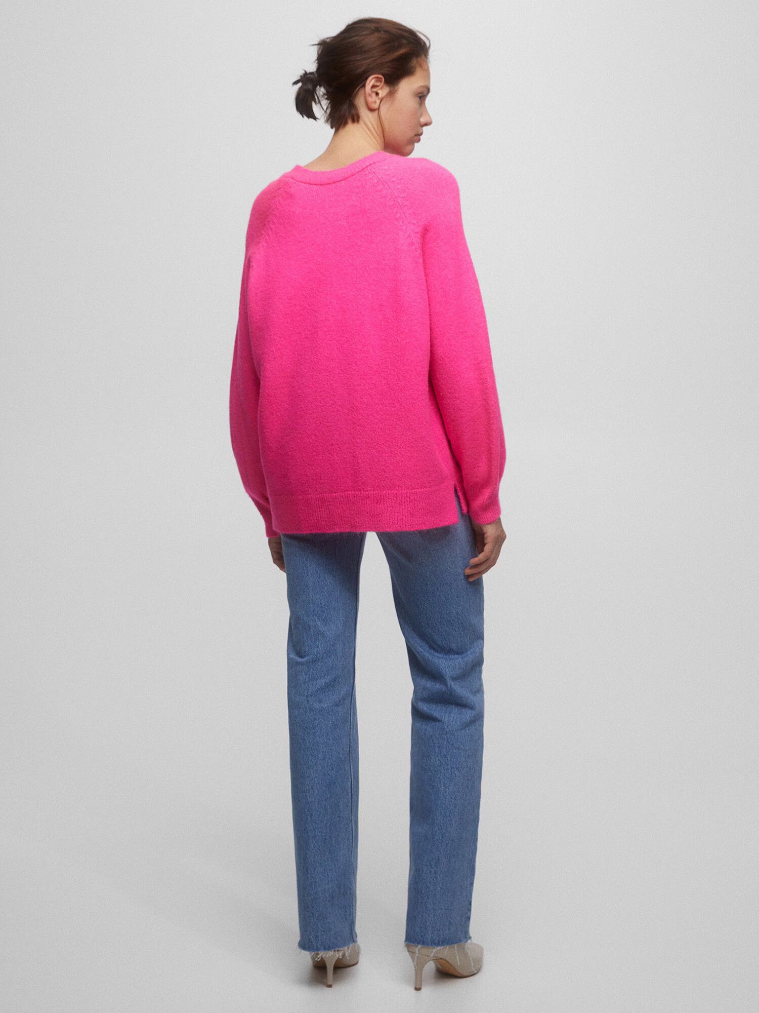 Pull&Bear Sveter fuksia - Pepit.sk