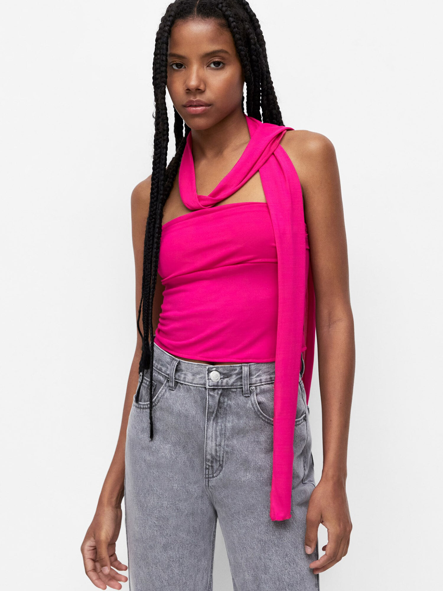 Pull&Bear Top fuksia - Pepit.sk