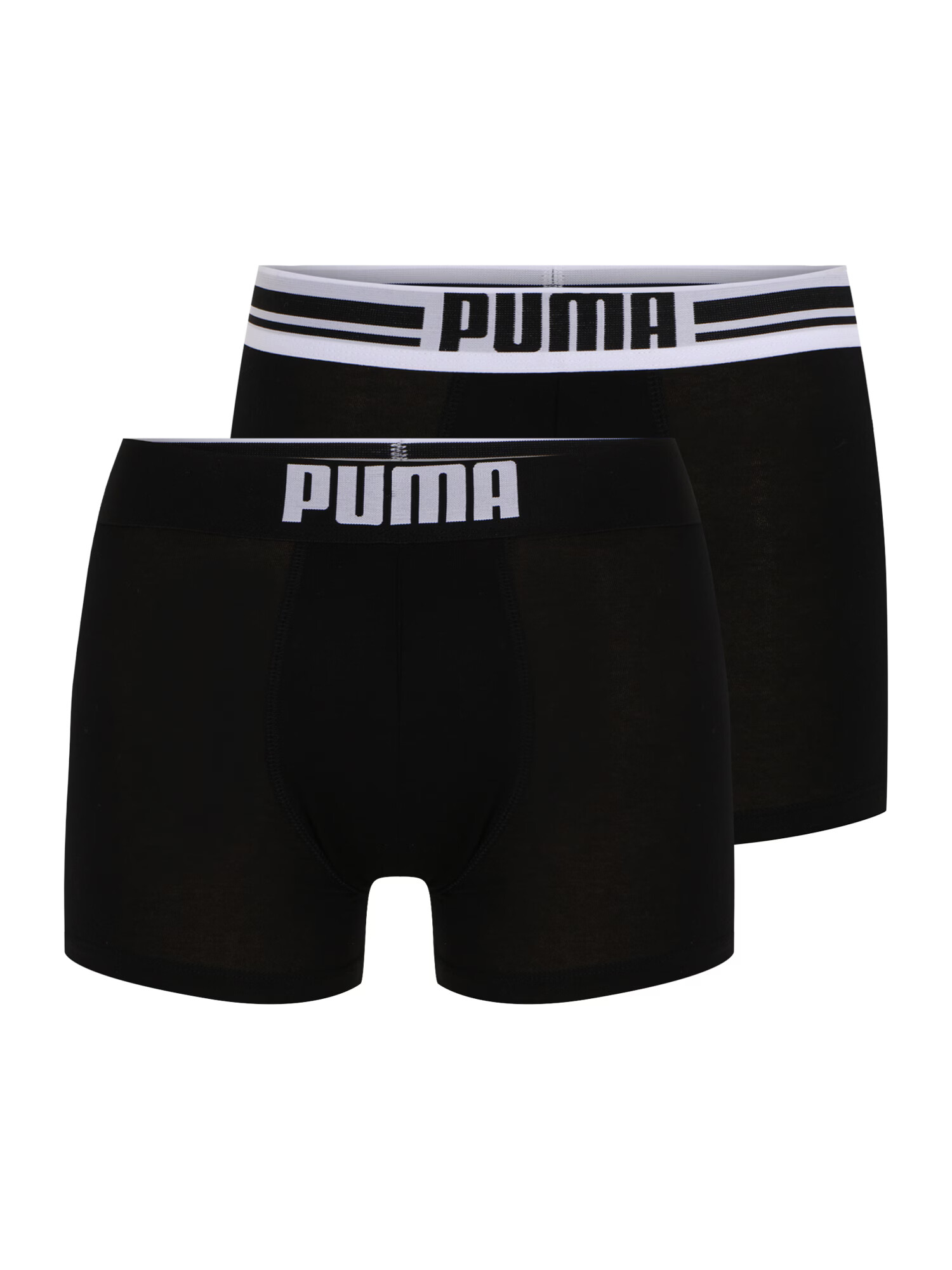 PUMA Boxerky svetlosivá / čierna / biela - Pepit.sk