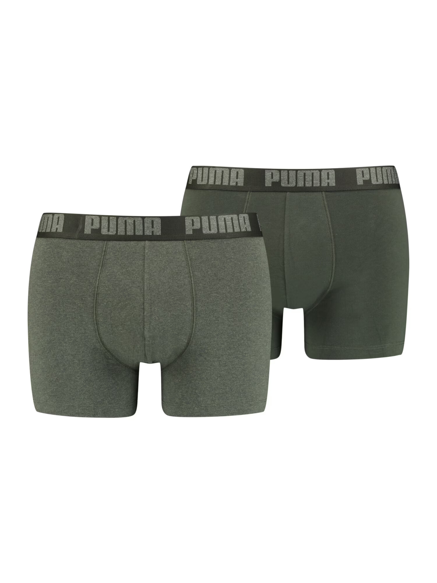 PUMA Boxerky tmavozelená / zelená melírovaná - Pepit.sk