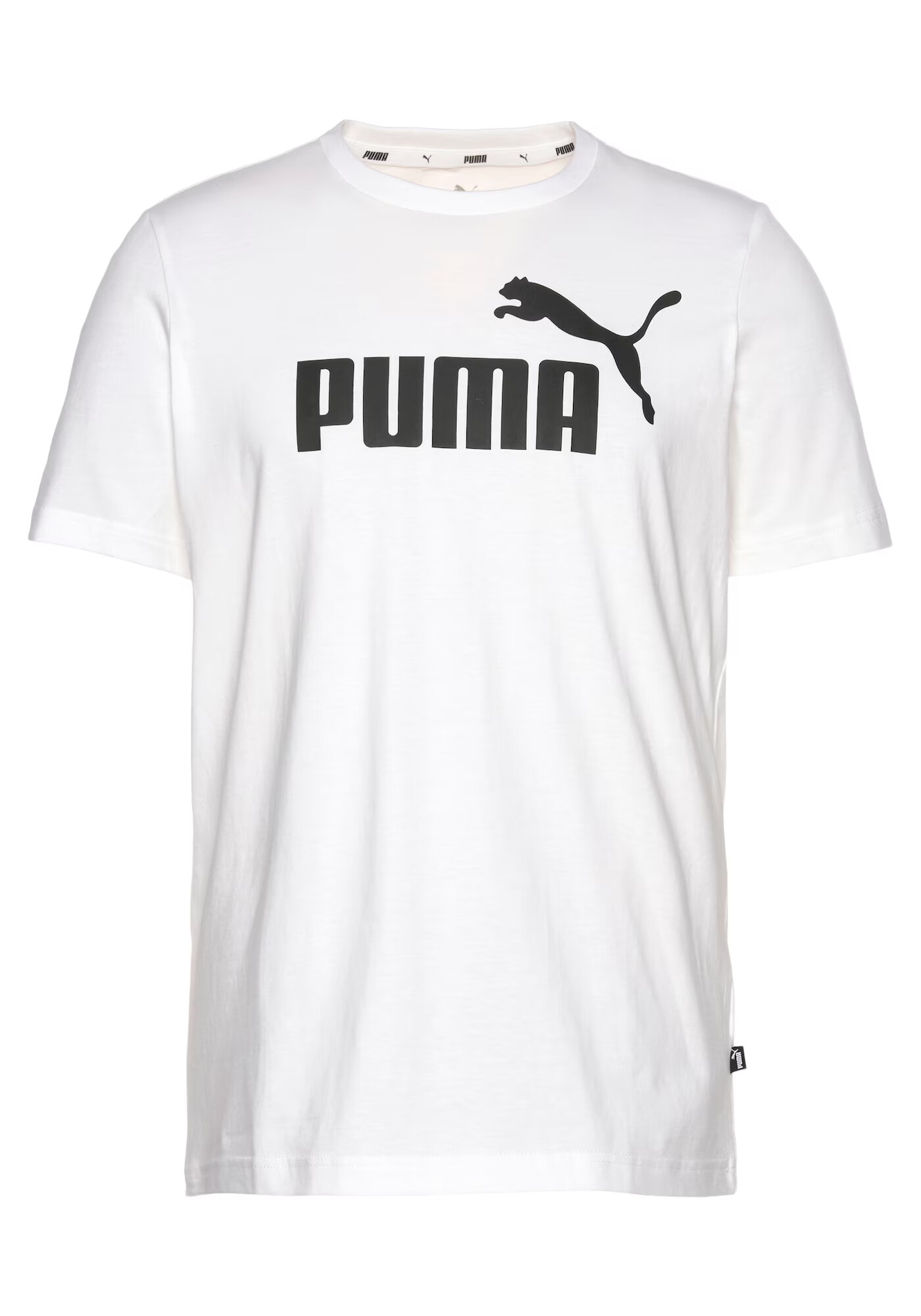 PUMA Funkčné tričko 'Essential' čierna / biela - Pepit.sk