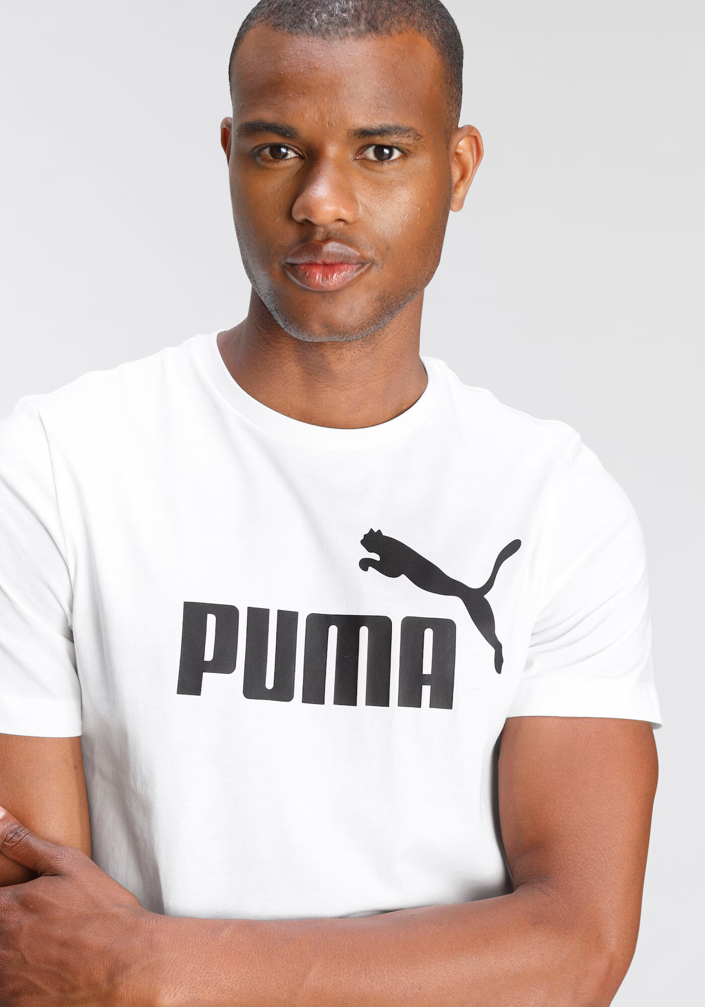 PUMA Funkčné tričko 'Essential' čierna / biela - Pepit.sk