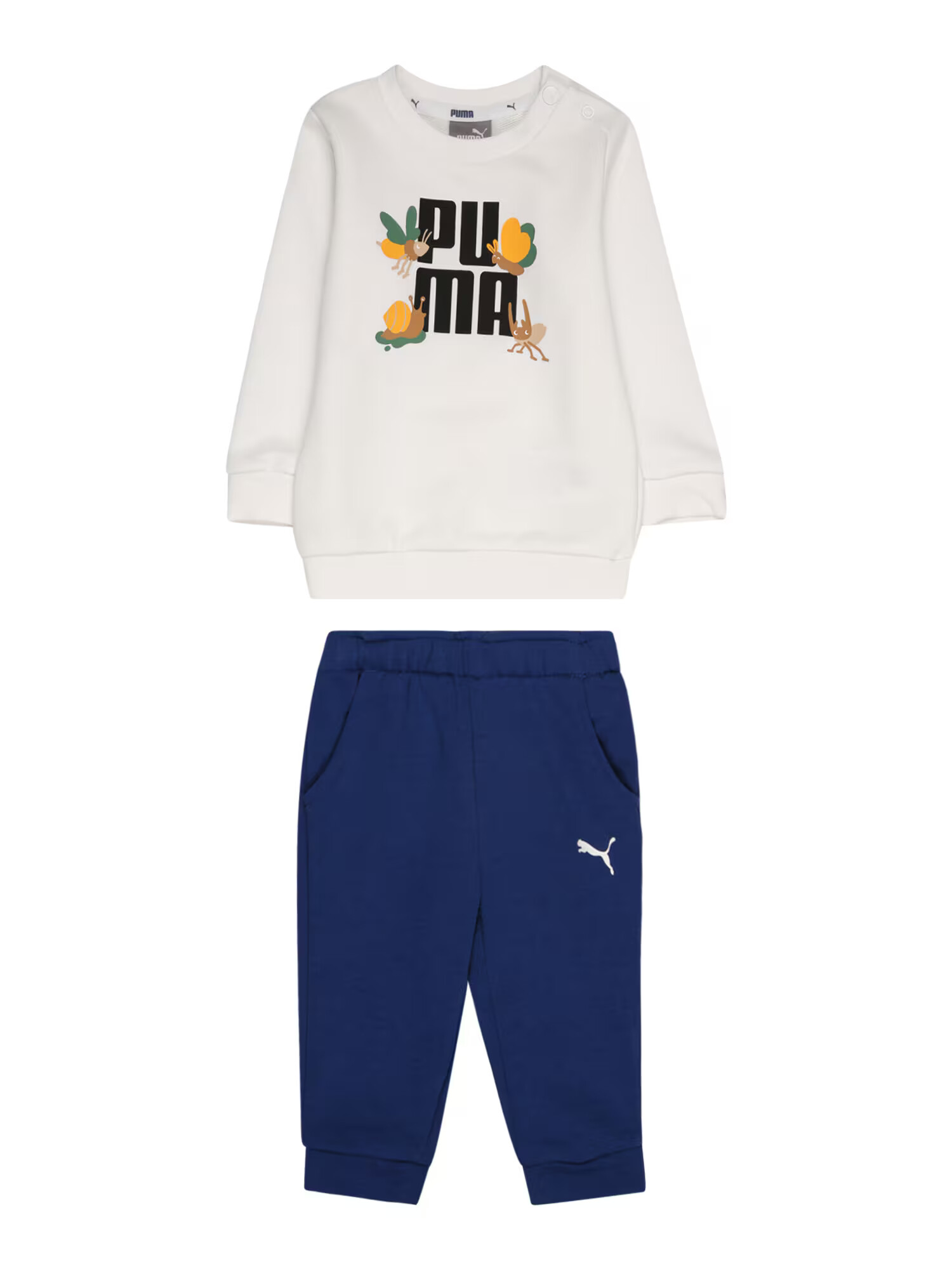 PUMA Joggingová súprava modrá / žltá / čierna / biela - Pepit.sk