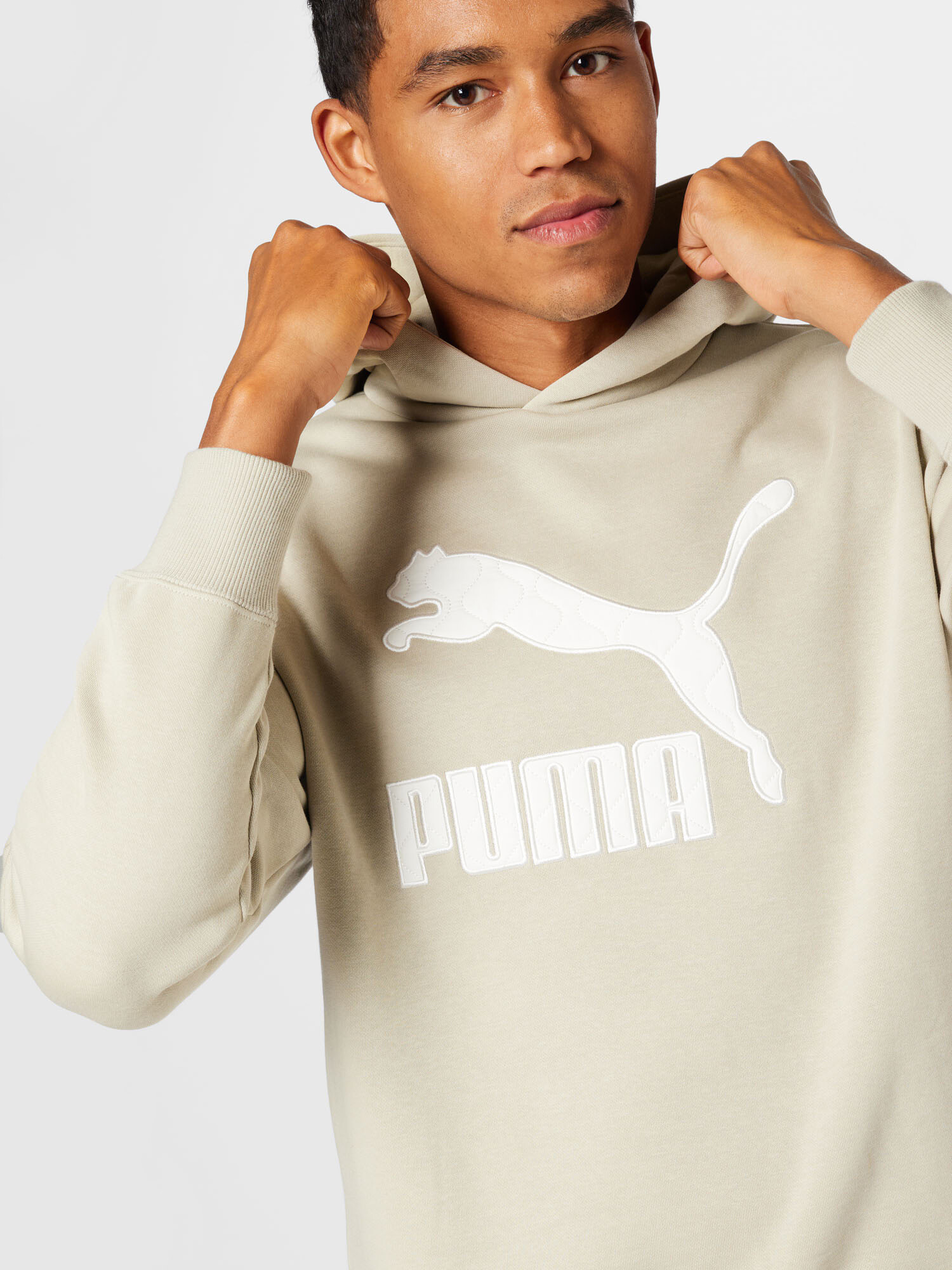 PUMA Mikina svetlosivá / biela - Pepit.sk