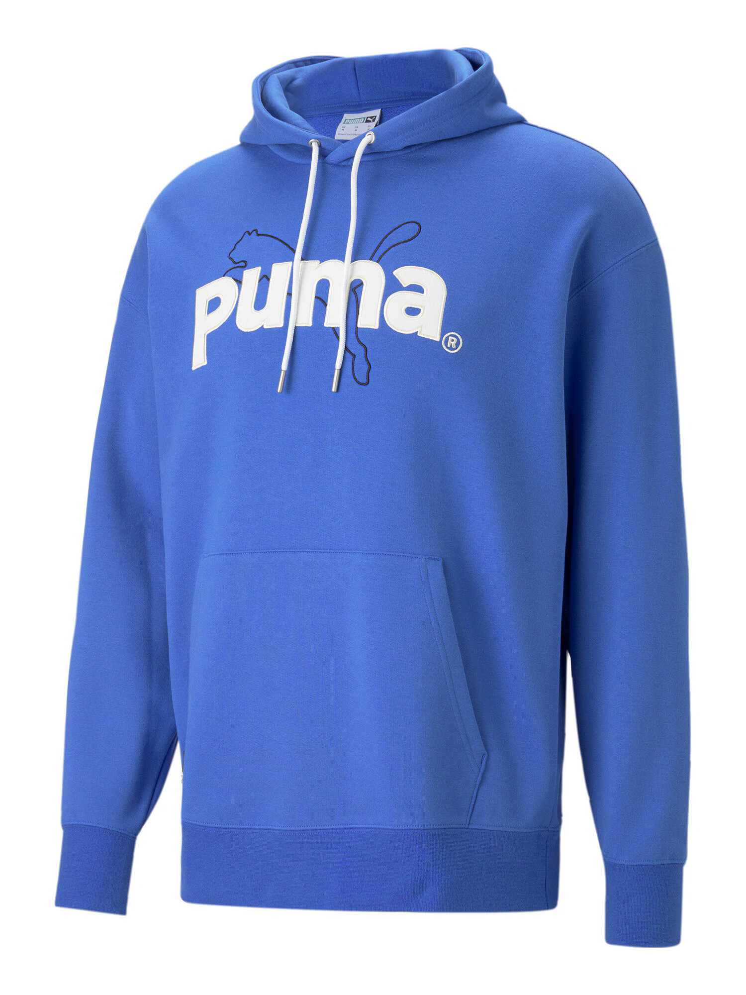 PUMA Mikina 'TEAM' kráľovská modrá / čierna / biela - Pepit.sk