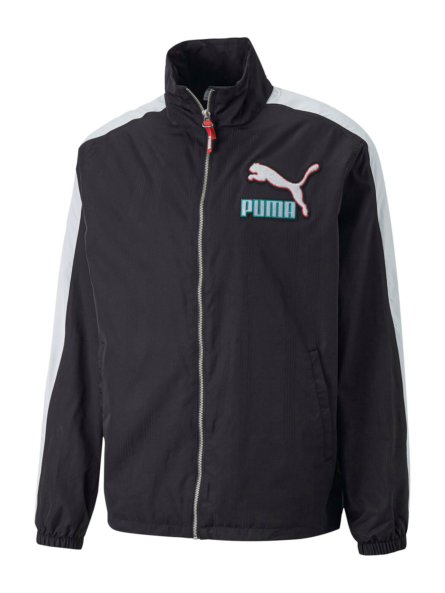 PUMA Prechodná bunda 'Fandom' modrá / červená / čierna / biela - Pepit.sk