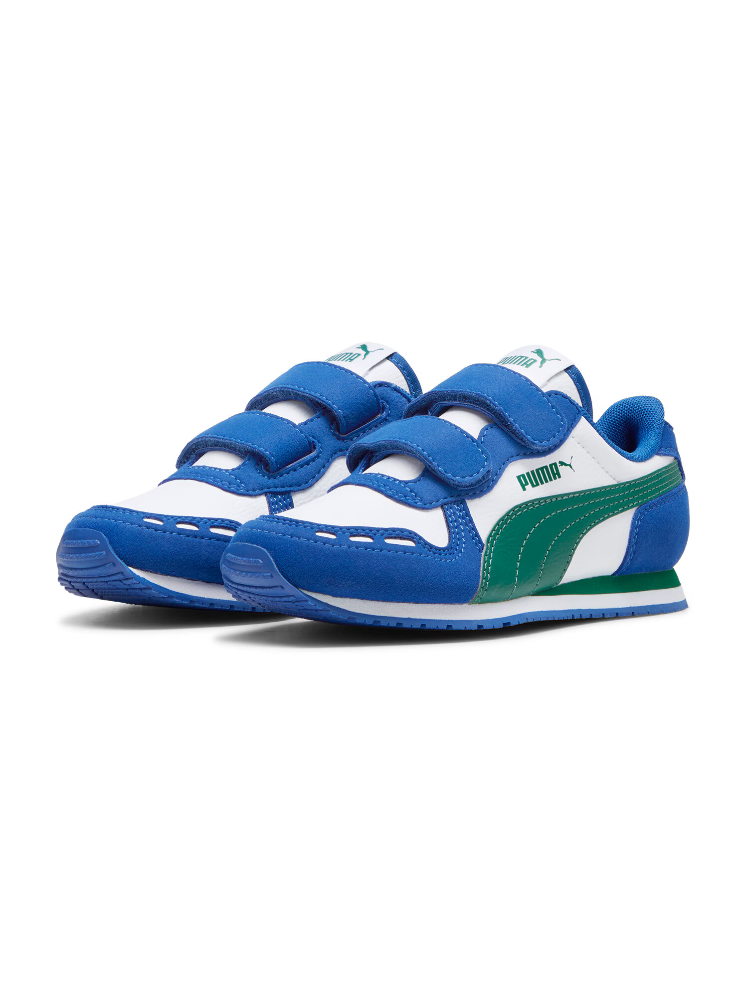 PUMA Tenisky 'Cabana Racer' modrá / trávovo zelená / biela - Pepit.sk