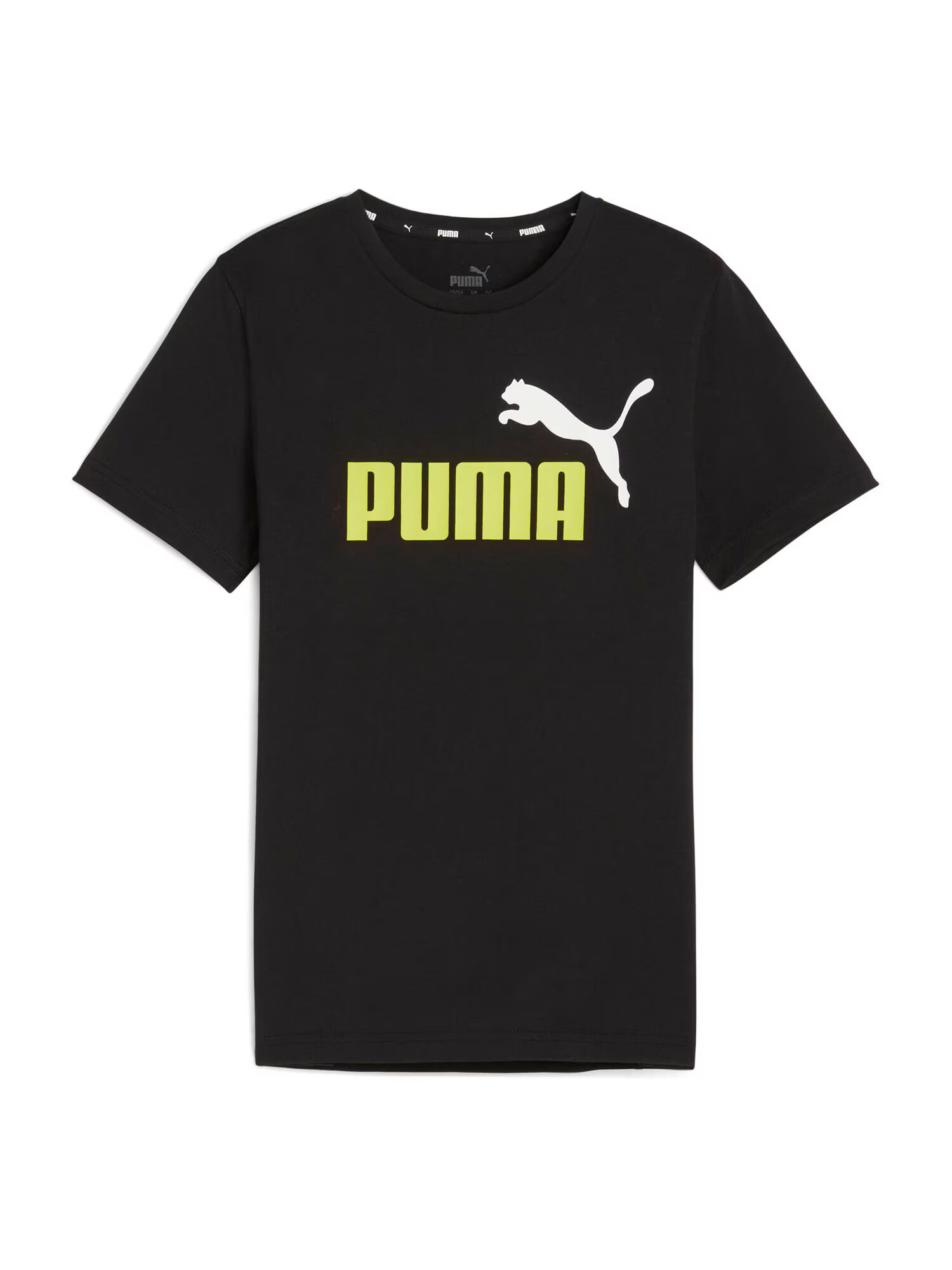 PUMA Tričko 'Essential' limetová / čierna / biela - Pepit.sk