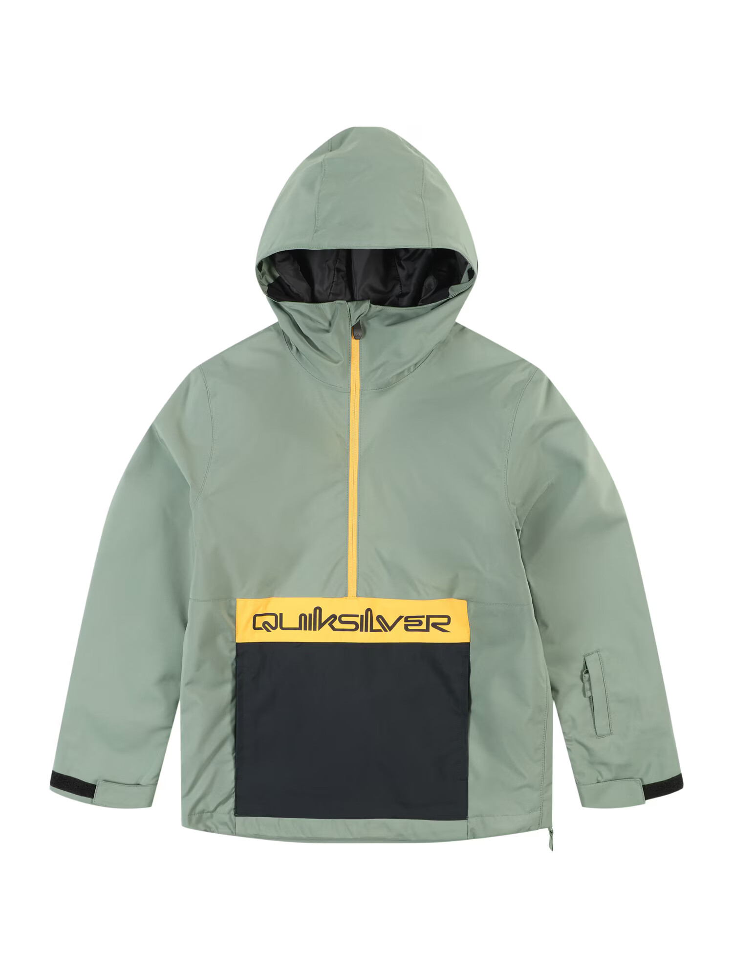 QUIKSILVER Outdoorová bunda 'STEEZE' žltá / svetlozelená / čierna - Pepit.sk