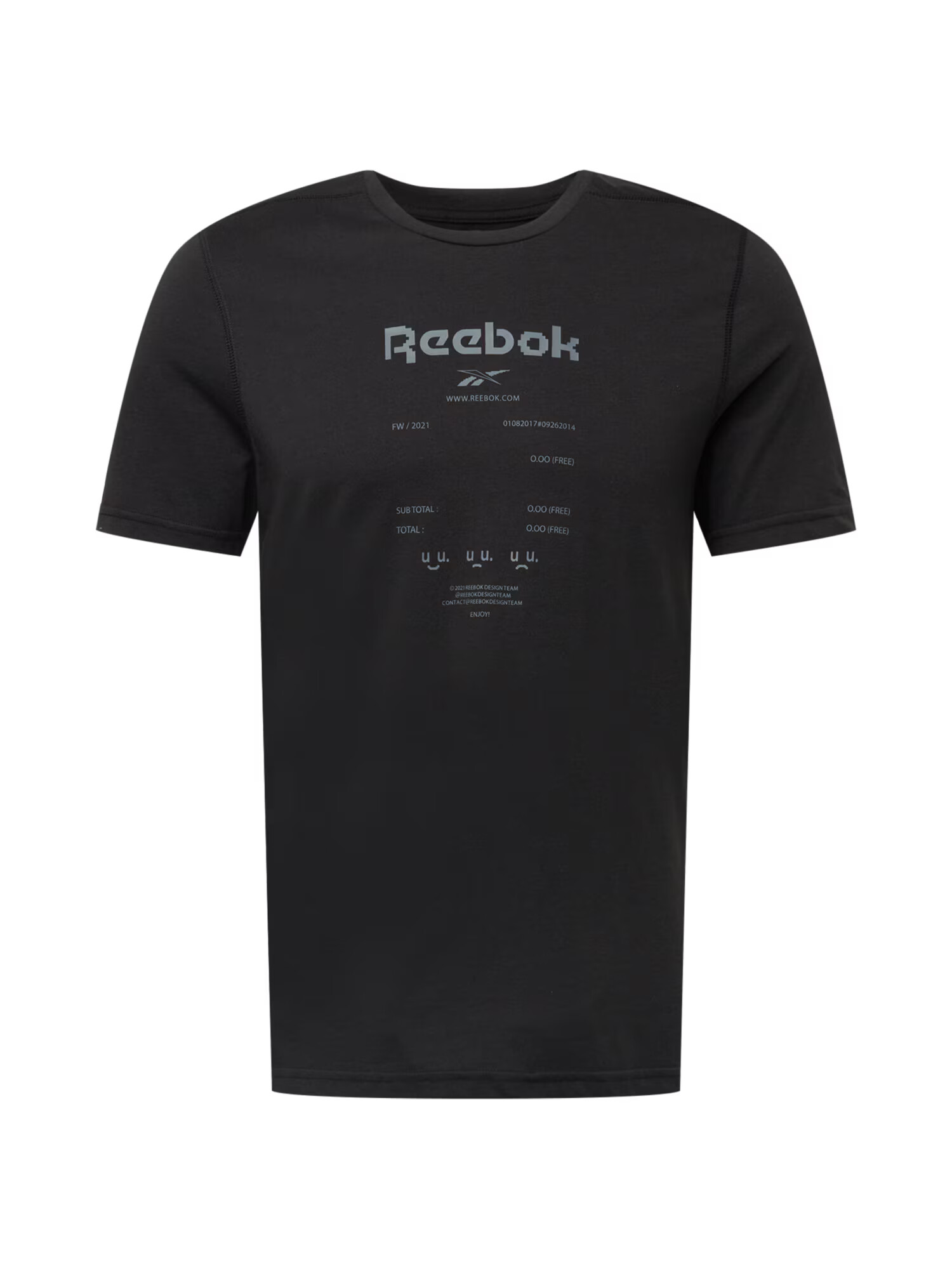 Reebok Sport Funkčné tričko 'Graphic Move' striebornosivá / čierna - Pepit.sk