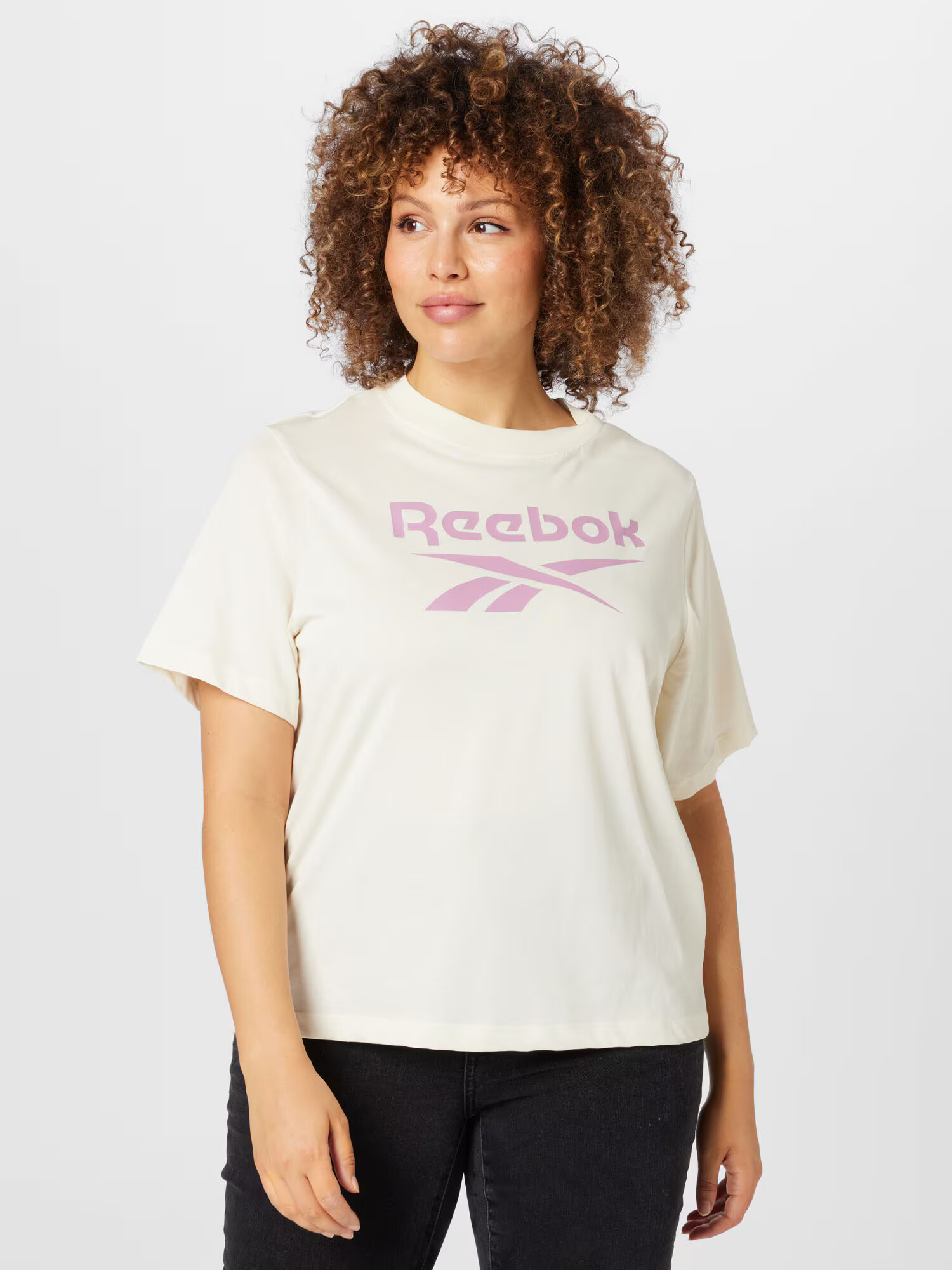 Reebok Sport Funkčné tričko krémová / fialová - Pepit.sk