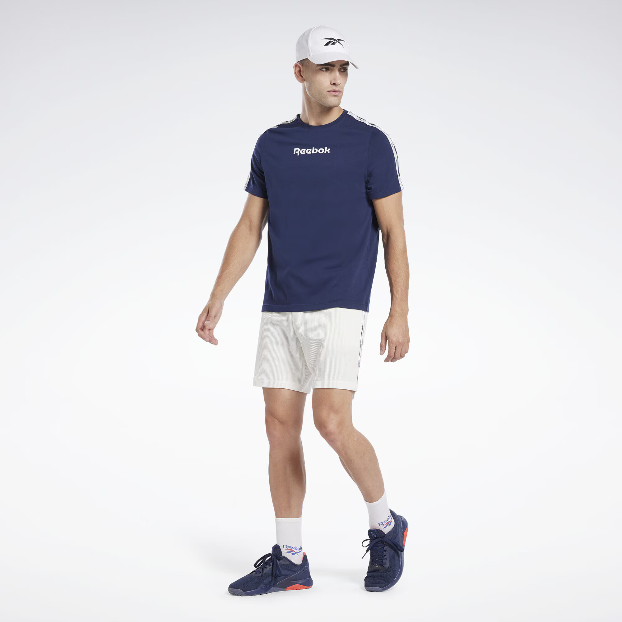 Reebok Sport Funkčné tričko námornícka modrá / biela - Pepit.sk