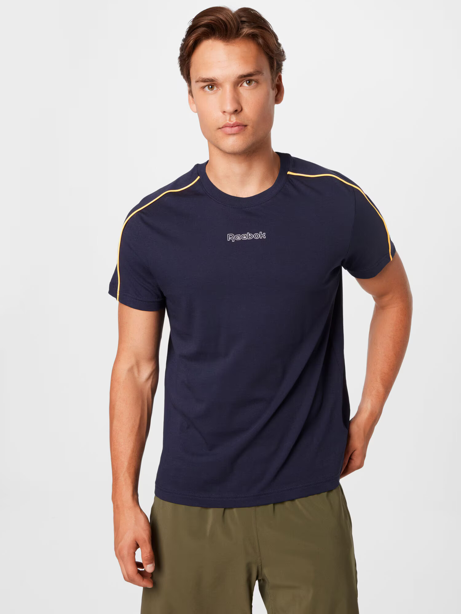 Reebok Sport Funkčné tričko námornícka modrá / žltá / biela - Pepit.sk